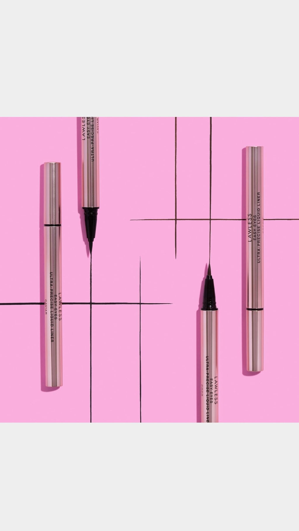 Lawless Easy Eyes Ultra Precise Liquid Liner in Caviar | Widelash Formula