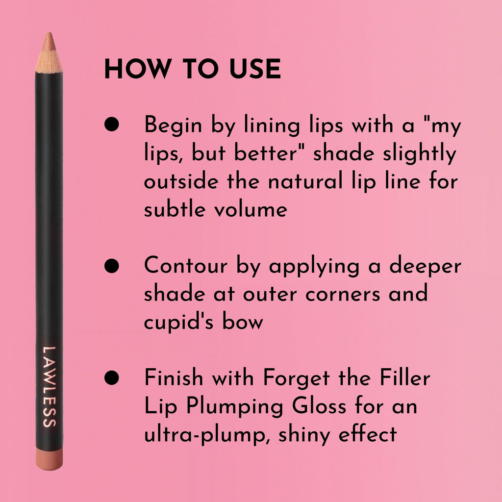 Lawless Forget The Filler Definer Liner Nude Honey | Precise Lip Definition