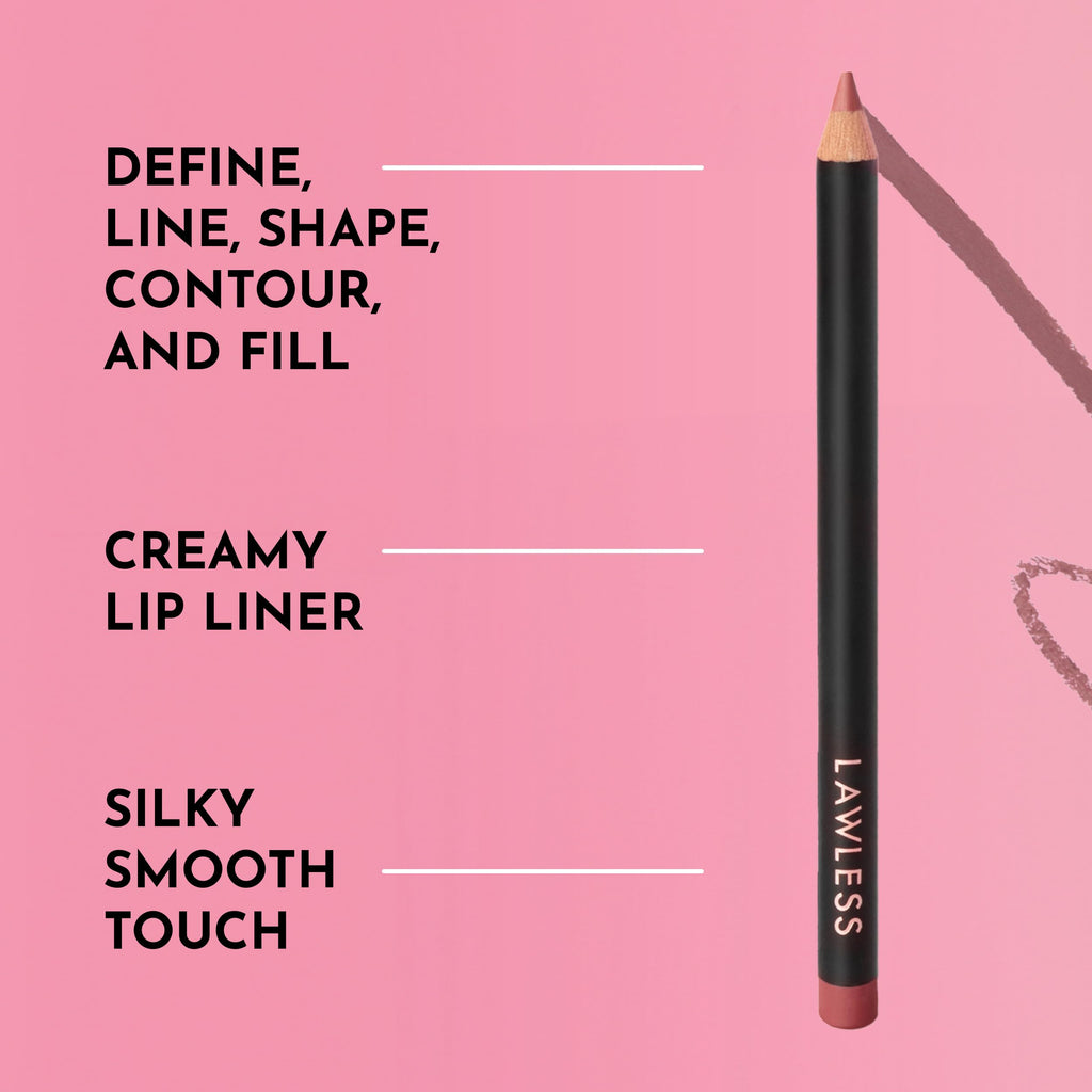 Lawless Forget the Filler Definer Liner Rosewood | Creamy Lip Pencil by LAWLESS
