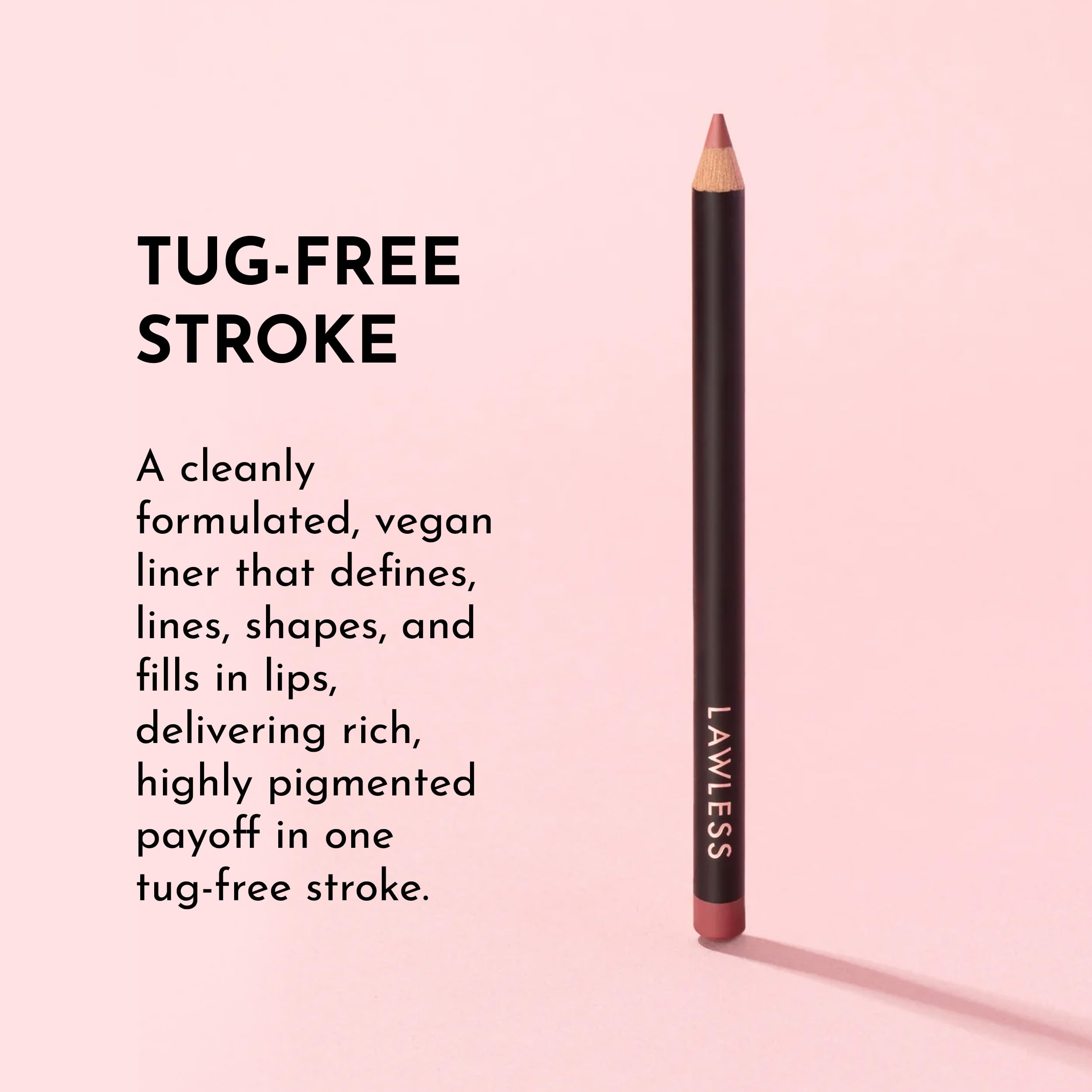 Lawless Forget the Filler Definer Liner Rosewood | Creamy Lip Pencil by LAWLESS