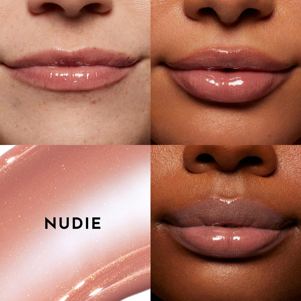 Lawless Forget The Filler Lip Plumper Gloss Nudie Pink – High Shine & Hydration (0.11 oz)