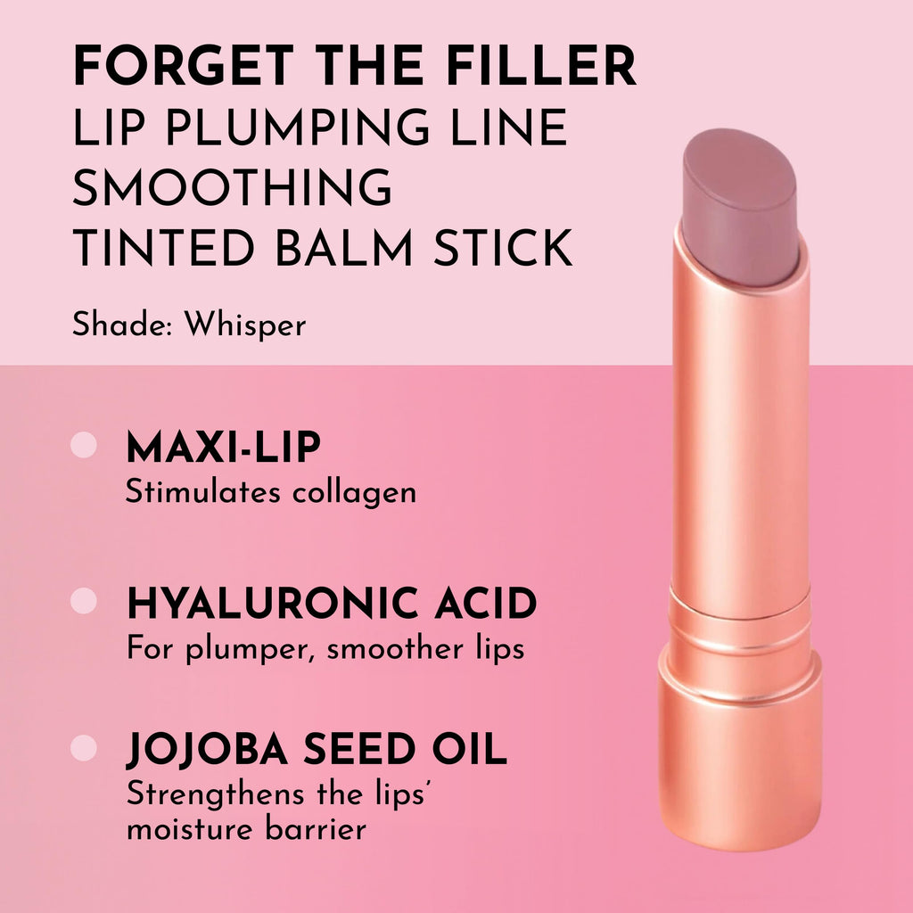 LAWLESS Forget the Filler Lip Plumping Tinted Balm in Whisper | Hydrating Cushiony Color