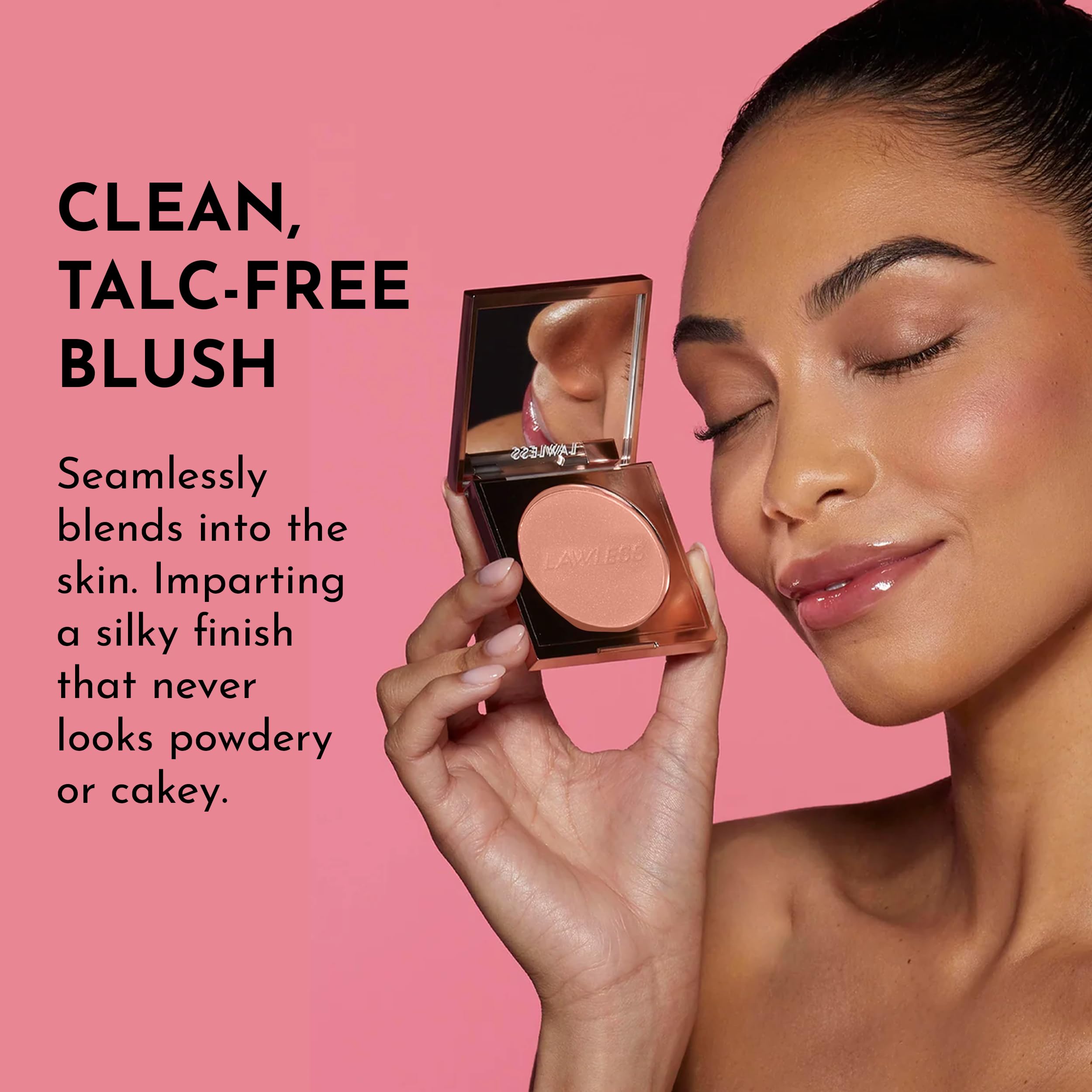 LAWLESS Make Me Blush Talc-Free Velvet Blush Daisy Pink