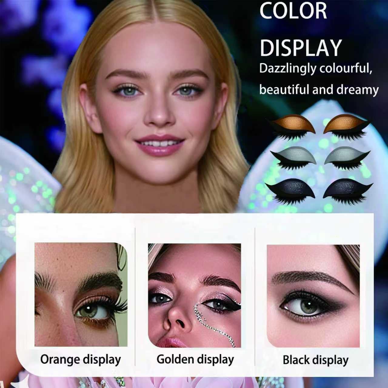 Lazy Eye Shadow Eyelash Patch – 3-in-1 Self-Adhesive Eye Makeup Sticker (8pcs)