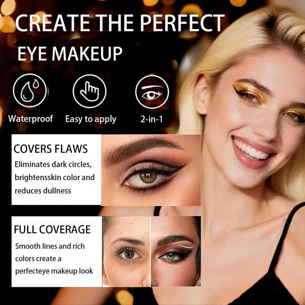 Lazy Eye Shadow Eyelash Patch – 3-in-1 Self-Adhesive Eye Makeup Sticker (8pcs)
