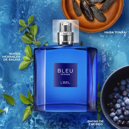 L'Bel BLEU INTENSE 100ml Eau de Toilette for Men | Fresh, Energetic Fragrance