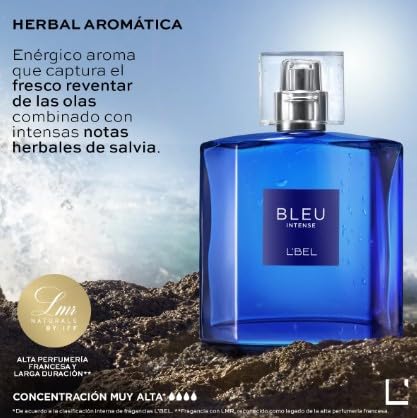 L'Bel BLEU INTENSE 100ml Eau de Toilette for Men | Fresh, Energetic Fragrance