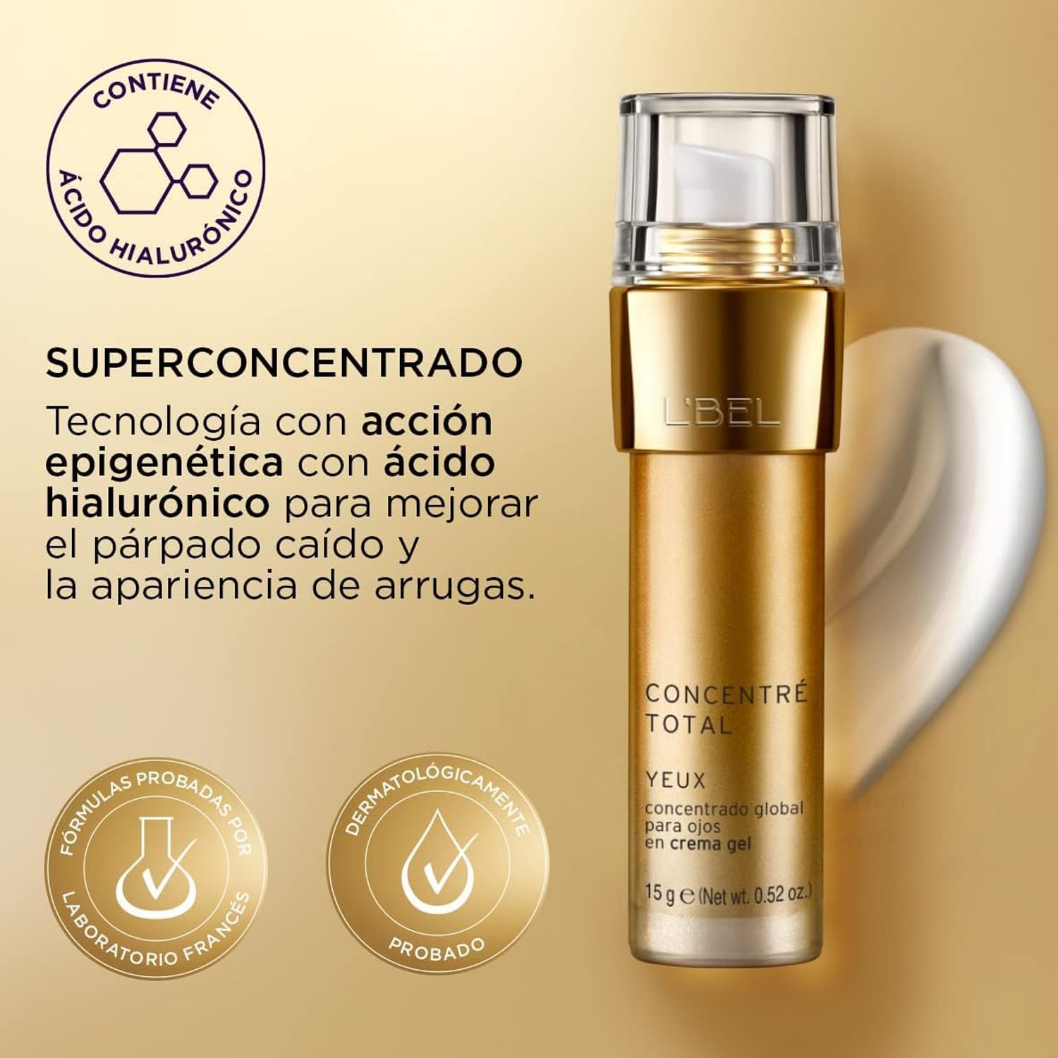 L'Bel Concentré Total Anti-Aging Eye Cream | Eye Contour Gel 15 g