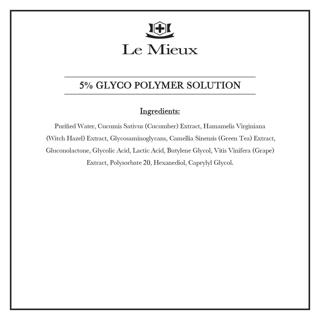 Le Mieux 5% Glyco Polymer Solution | Glycolic & Lactic Micro-Peel Serum