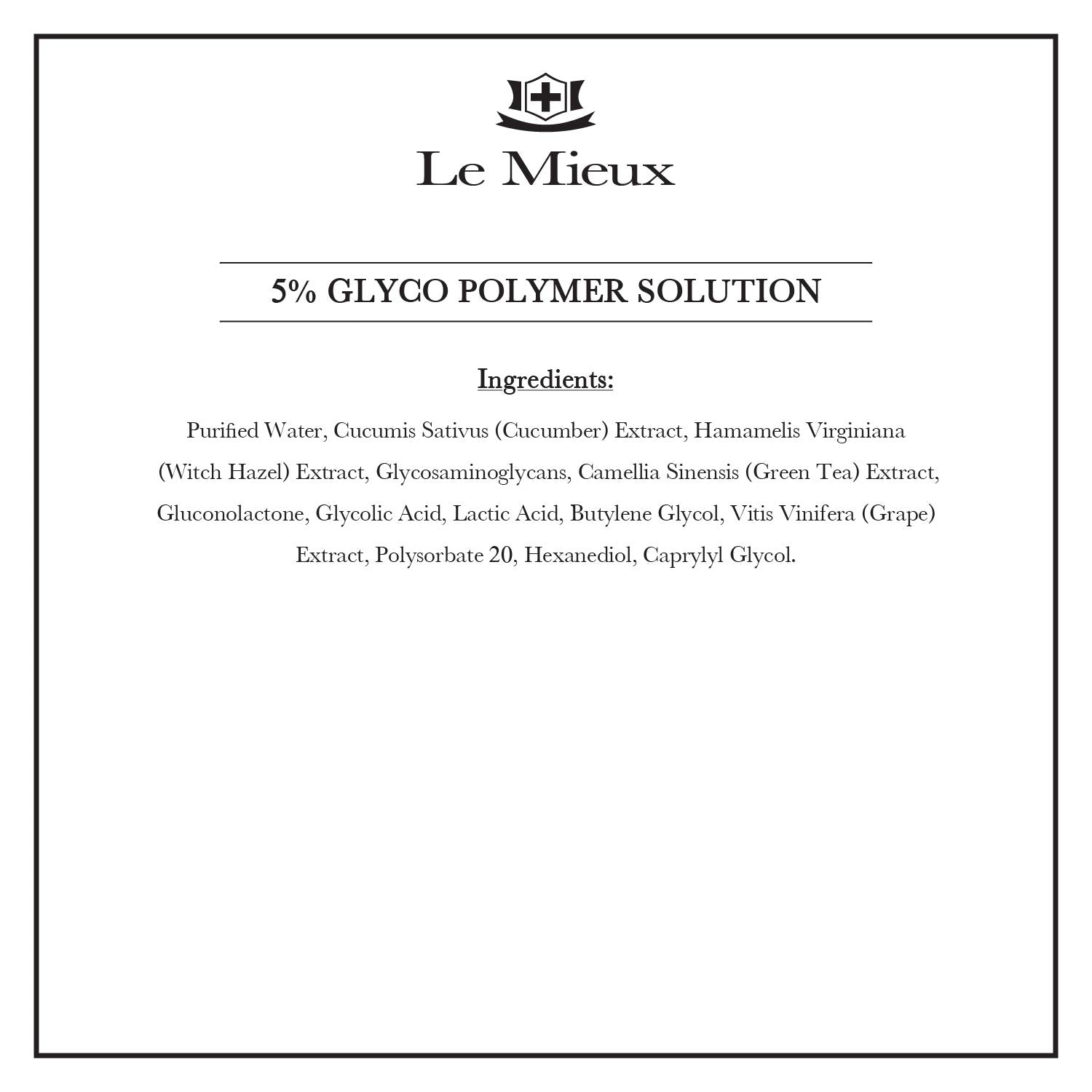 Le Mieux 5% Glyco Polymer Solution | Glycolic & Lactic Micro-Peel Serum