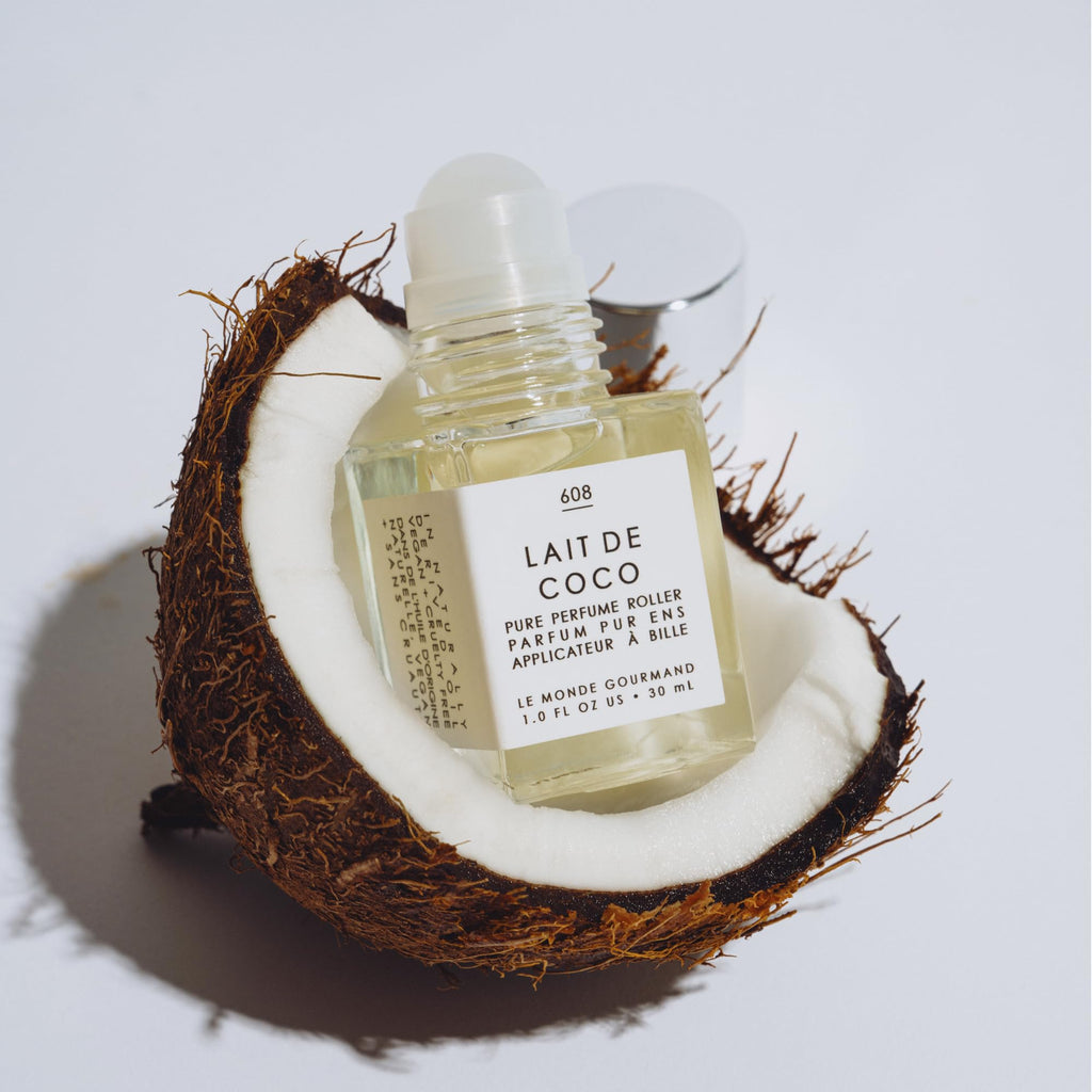 Le Monde Gourmand Coconut Milk Perfume Oil – 1 fl oz (30 ml) Fresh, Creamy Coconut Vanilla Scent