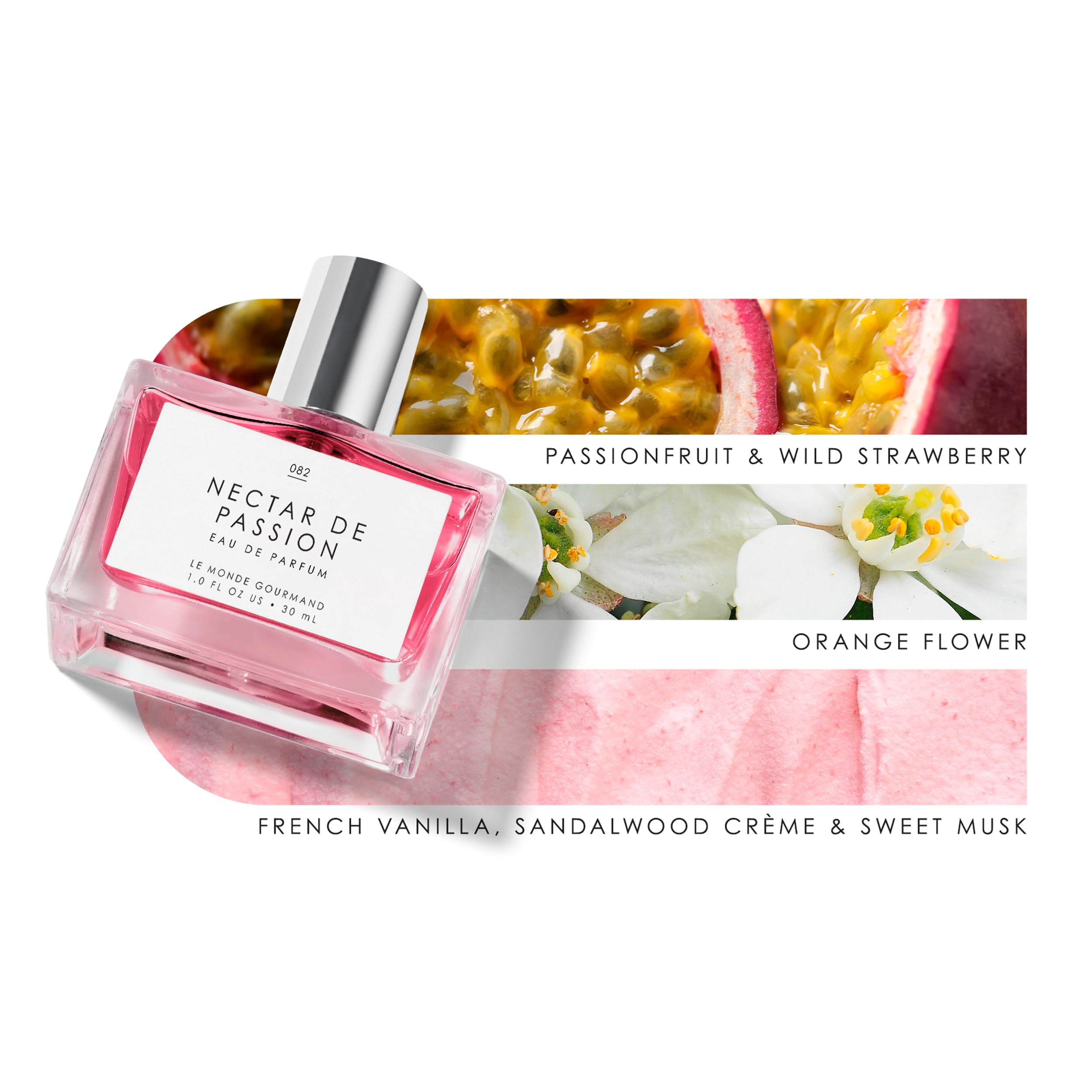 Le Monde Gourmand Nectar of Passion Eau de Parfum, 1 fl oz (30 ml) – Playful & Comforting Scent for Women