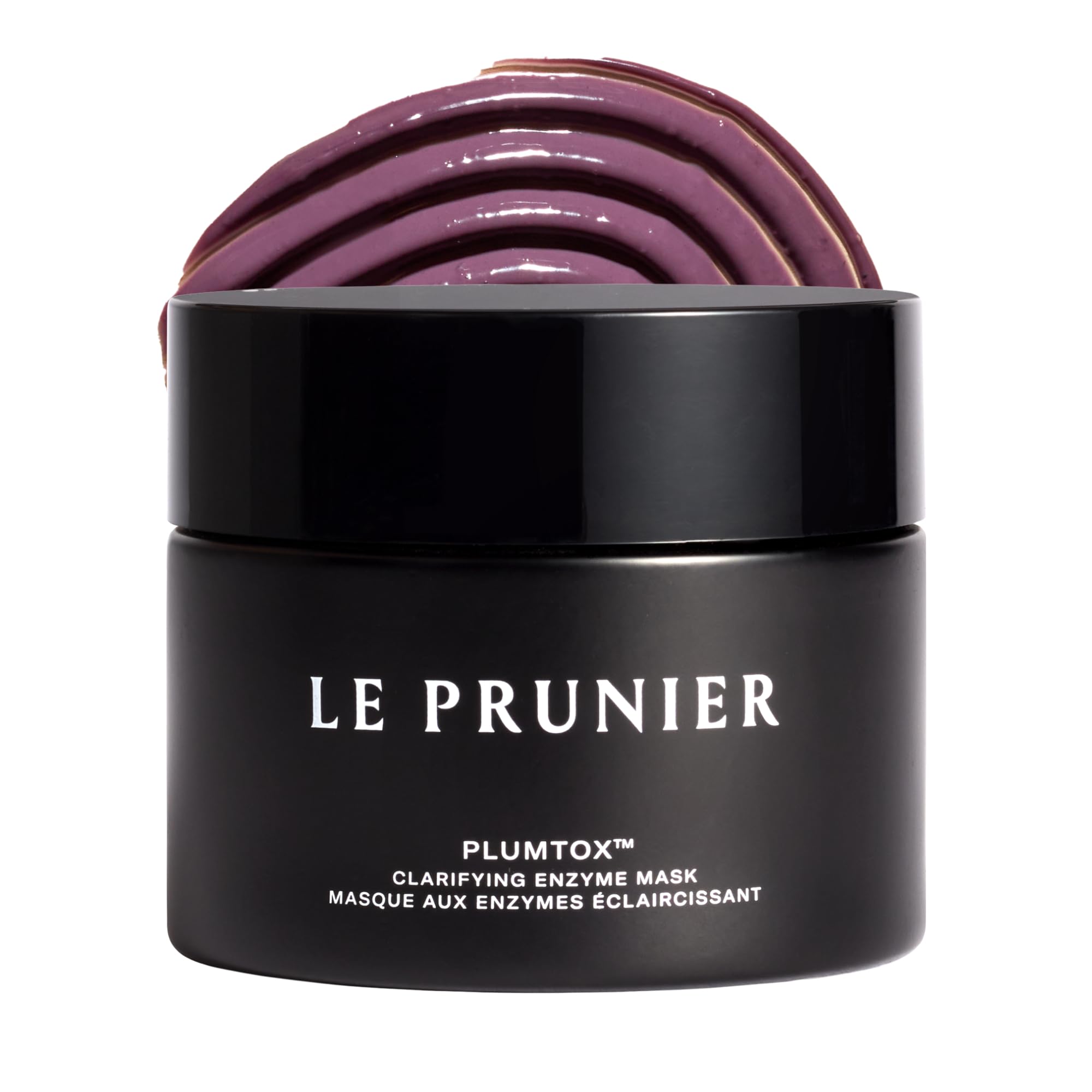 Le Prunier Plumtox Clarifying Enzyme Face Mask | Gentle AHA/BHA/PHA Exfoliation with Midnight Muir Plum Extract | Vegan Skincare | 2 fl oz