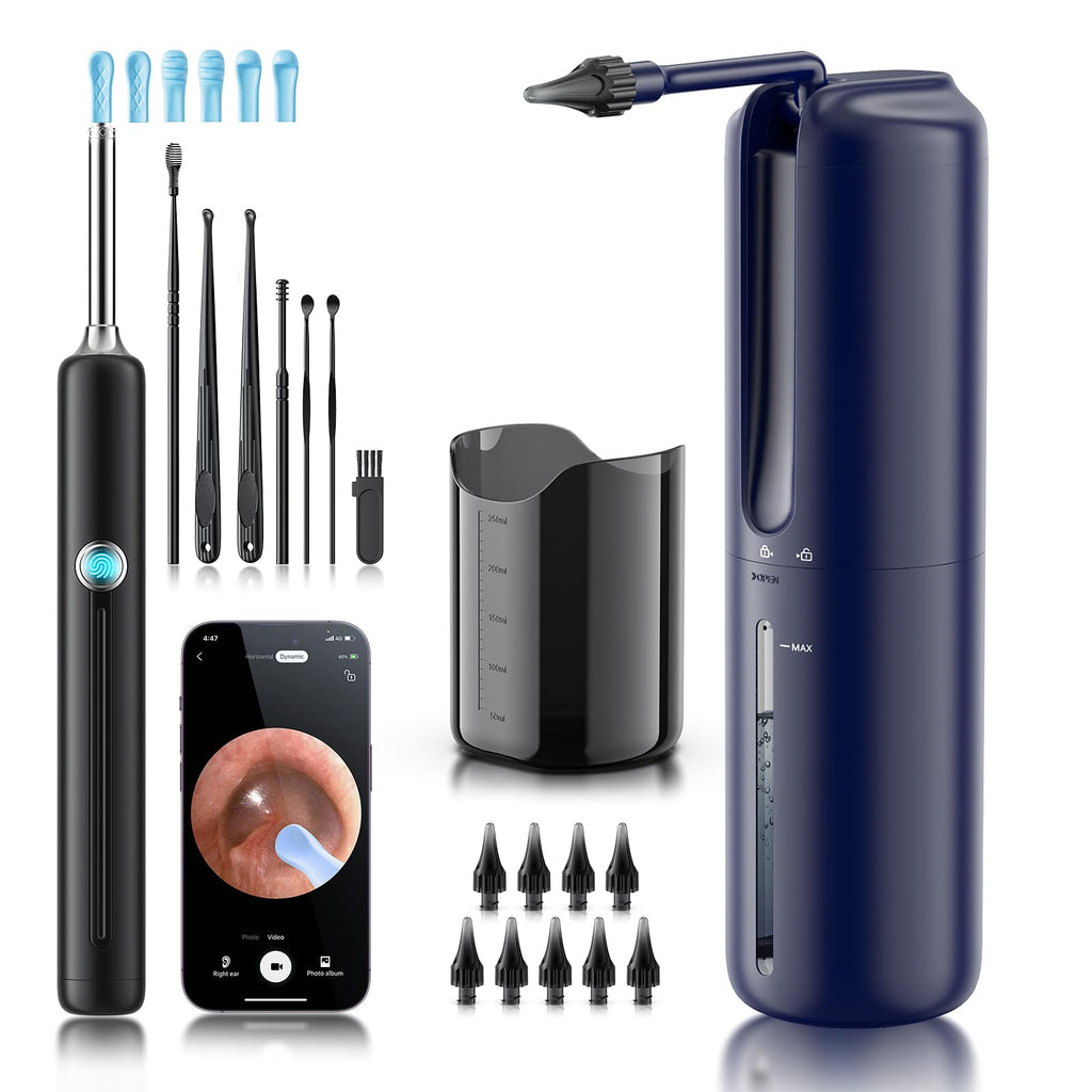 Lebbtl Ear Wax Removal System with 1080P Camera, 4 Modes, IPX5 Waterproof