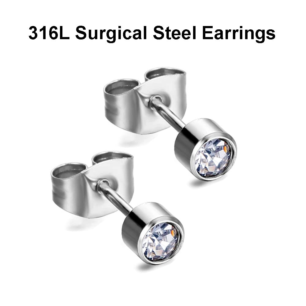 LECIEL Professional Ear Piercing Kit — Reusable, 16 Pairs (Sterling Silver + 18K Gold-Plated)