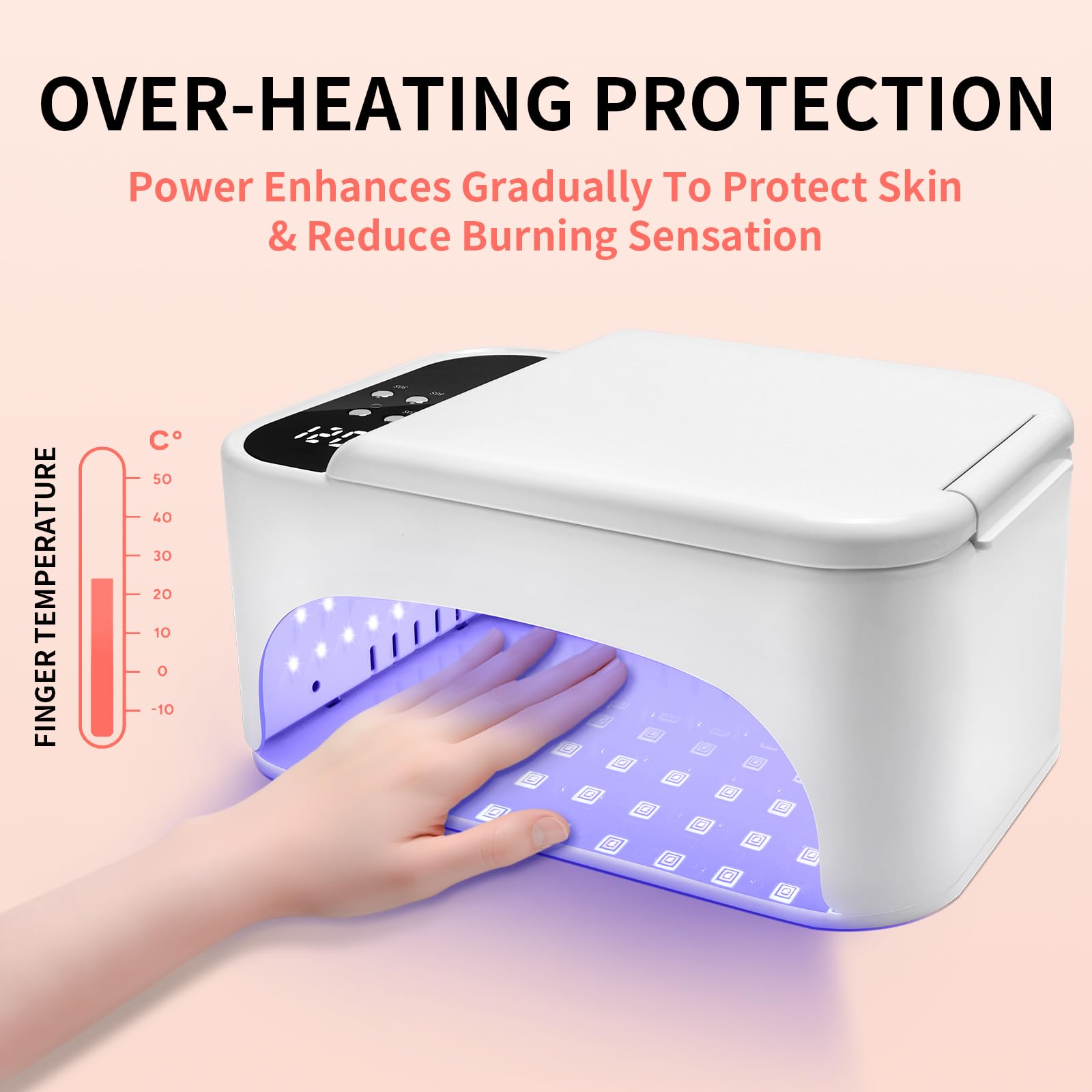 LEDSUUEI 288W UV Nail Lamp – 3-in-1 Gel Nail System with 108 LEDs