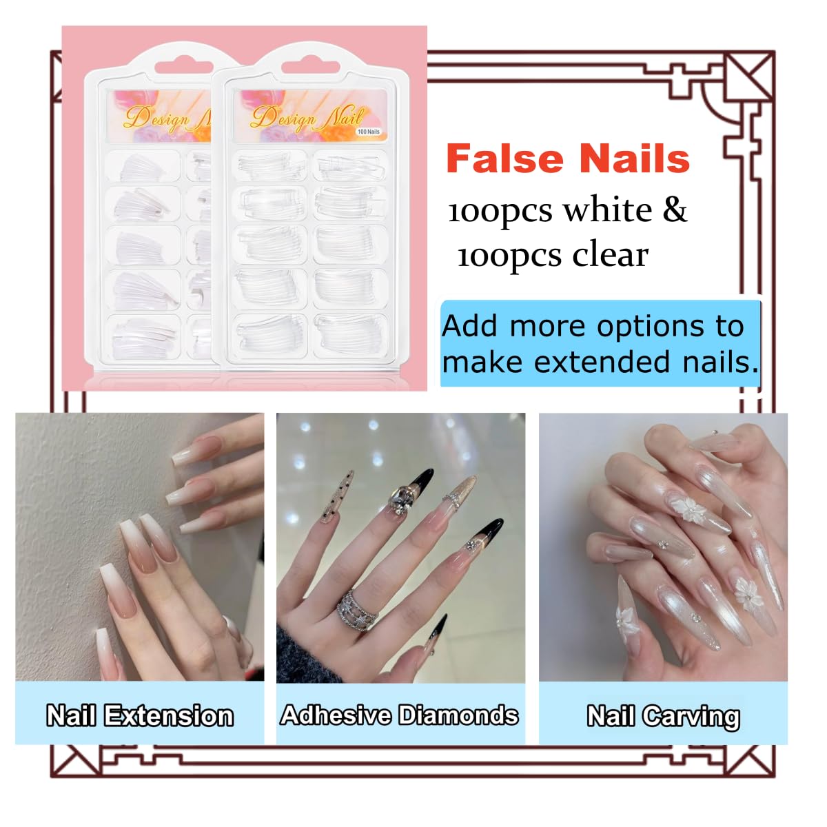 Leeclek Acrylic Nail Kit for Beginners – DIY Nail Art Set
