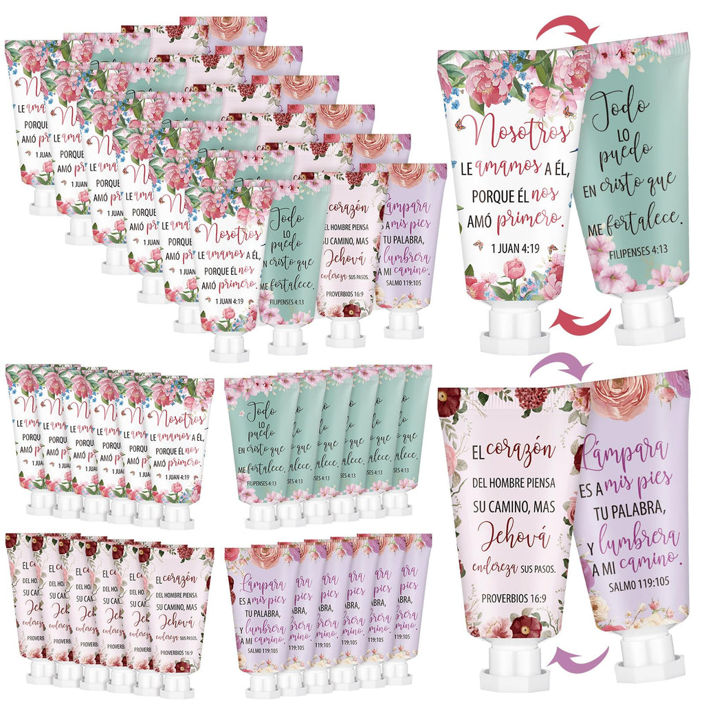 Leelosp 48-Piece Hand Cream Gift Set — Bible Verse, Inspirational Christian Gift for Mom and Women (30ml Each)