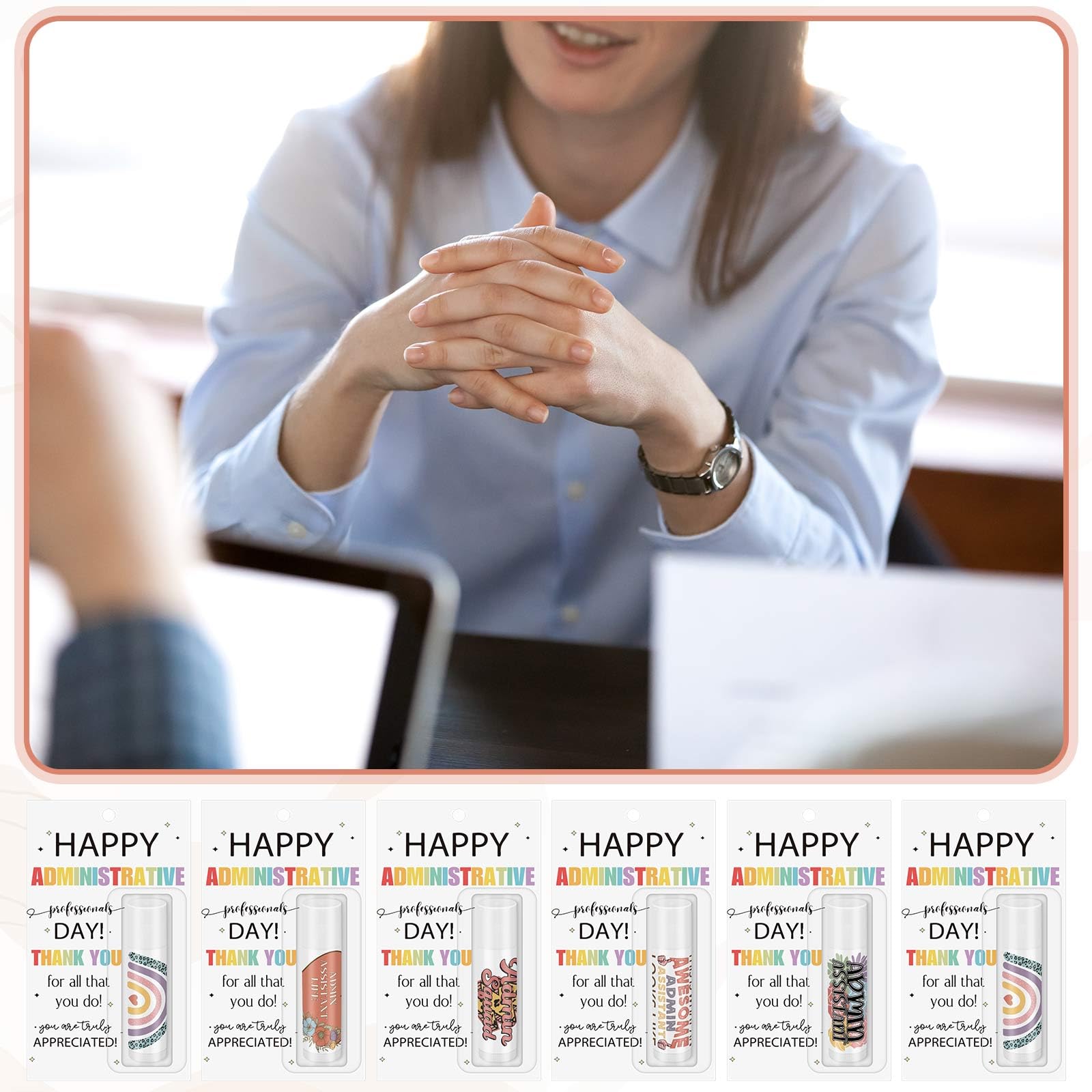 Leelosp 24 Pcs Administrator Appreciation Lip Balm Gift Set – Bulk Gifts for Admins