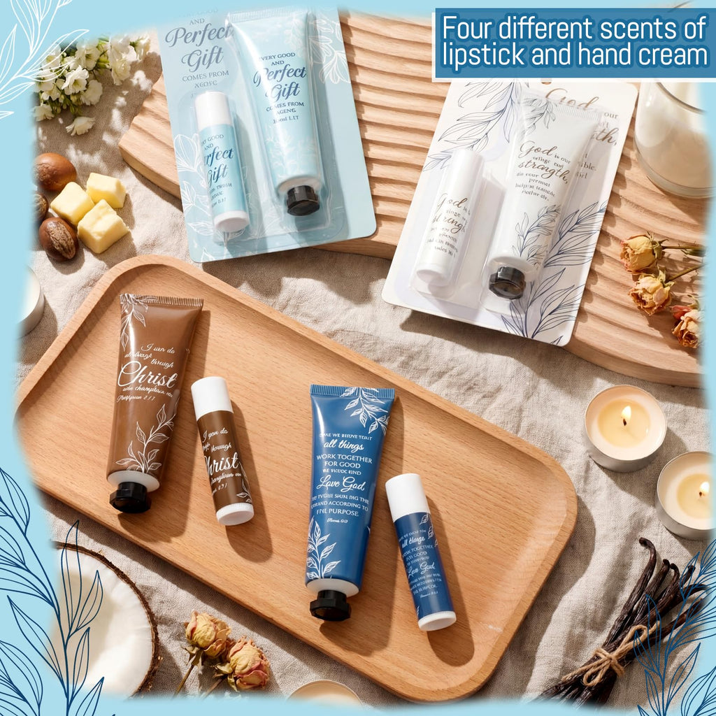 Leelosp God Says You Are Mini Hand Cream & Lip Balm Gift Set – 16-Pack for Women