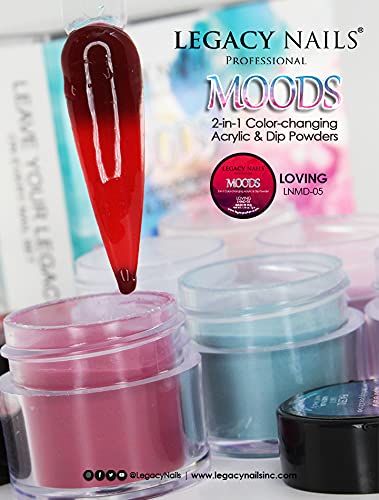 Legacy Nails Mood Collection: 6-Color Color-Changing Acrylic & Dip Powder Kit