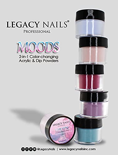 Legacy Nails Mood Collection: 6-Color Color-Changing Acrylic & Dip Powder Kit