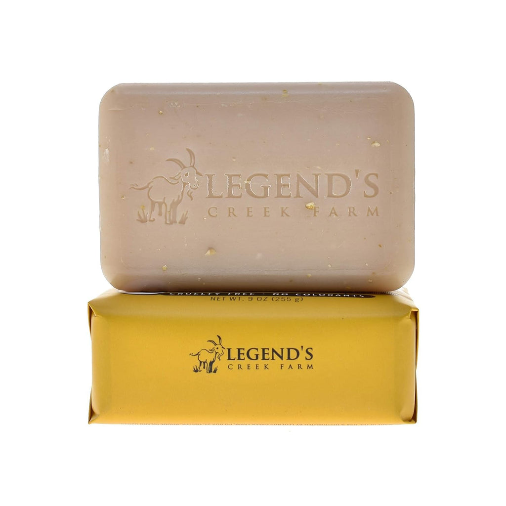 Legend's Creek Goat Milk Soap – Triple Milled 9 oz (Oatmeal, Milk & Honey) Pack of 2