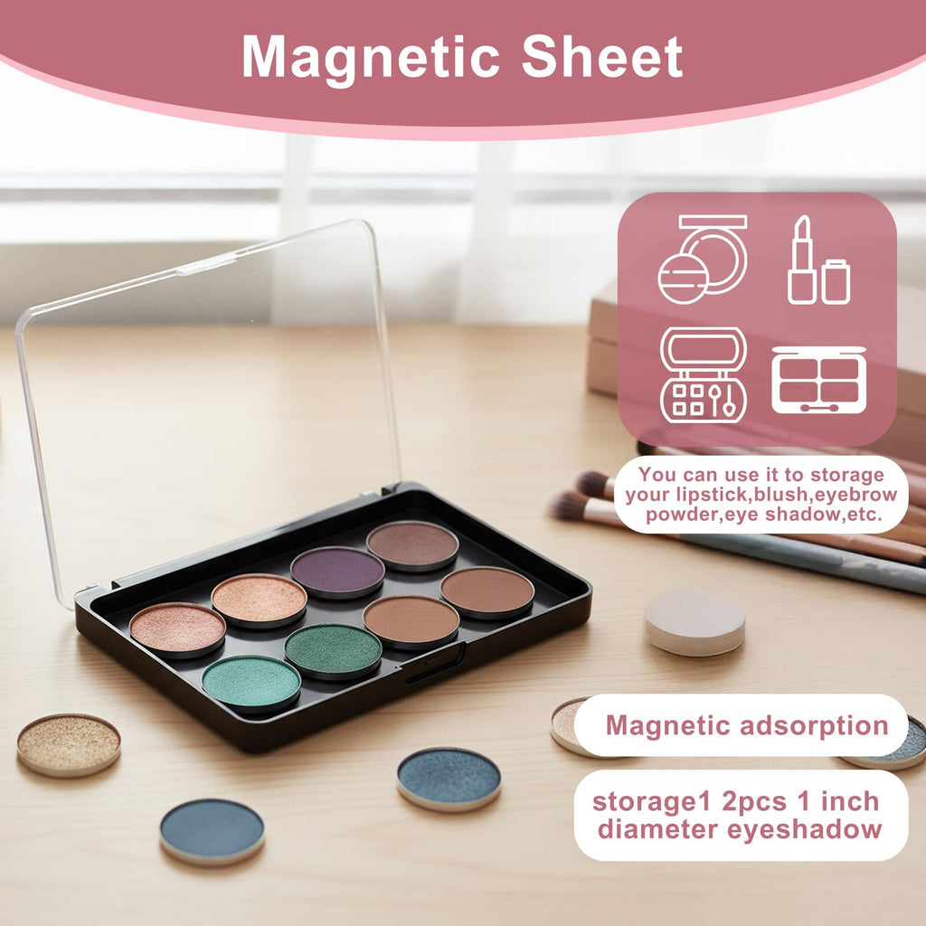 Lemecima Magnetic Makeup Palette – 8-Pack DIY Palettes for Travel and Organization