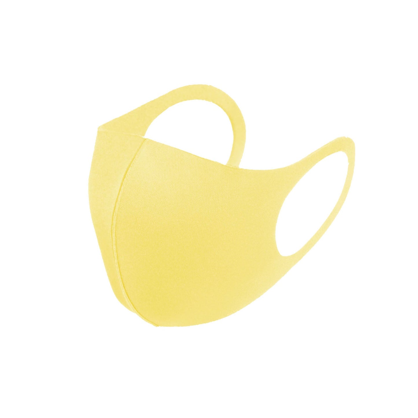 6 Pack  Small Childrens Kids Yellow Reusable Fabric Face Masks Covering Washable Adult Size