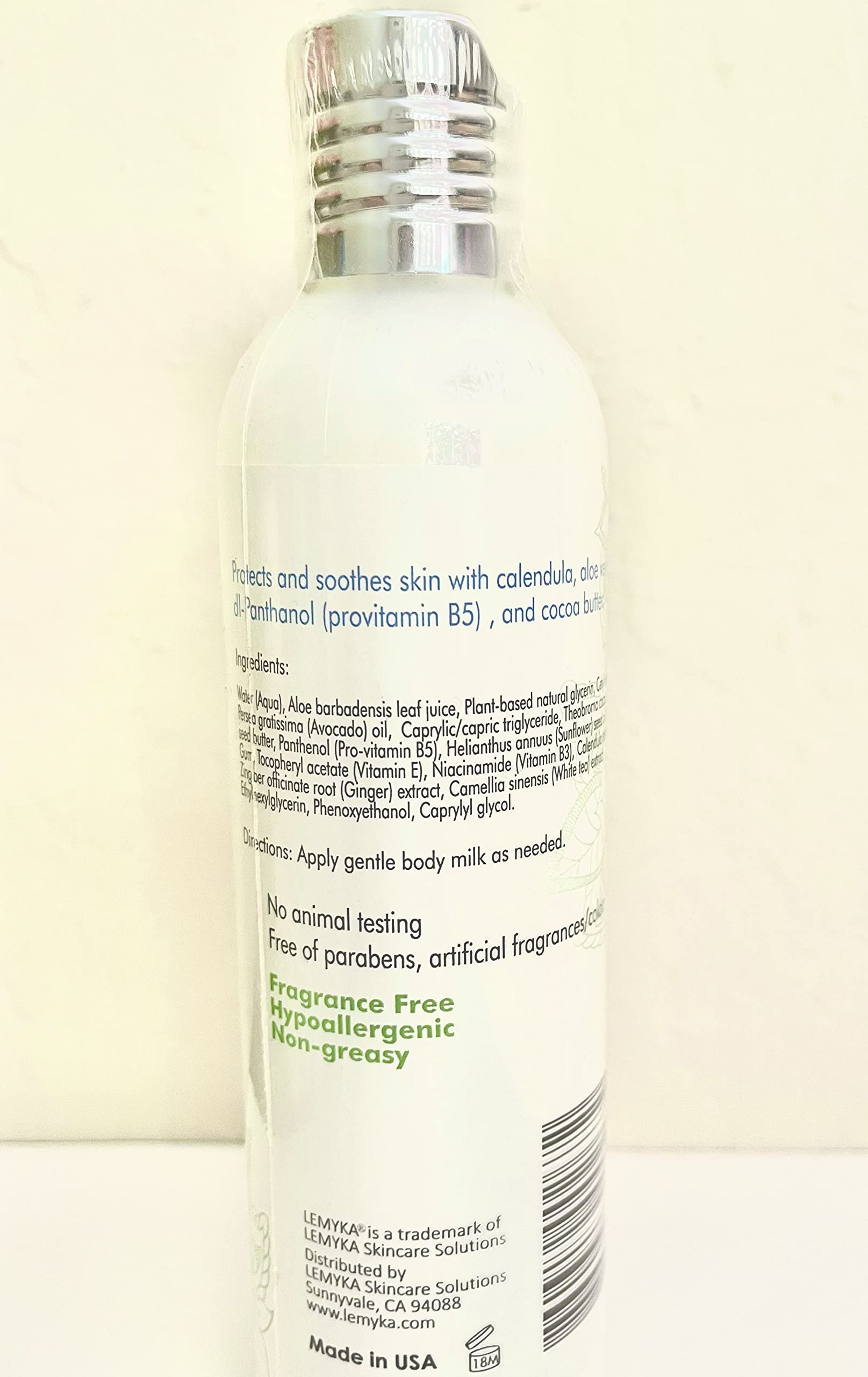 LEMYKA Eczema Body Cream — Lightweight, Non-Greasy Hydration for Sensitive Skin (8.3 oz)