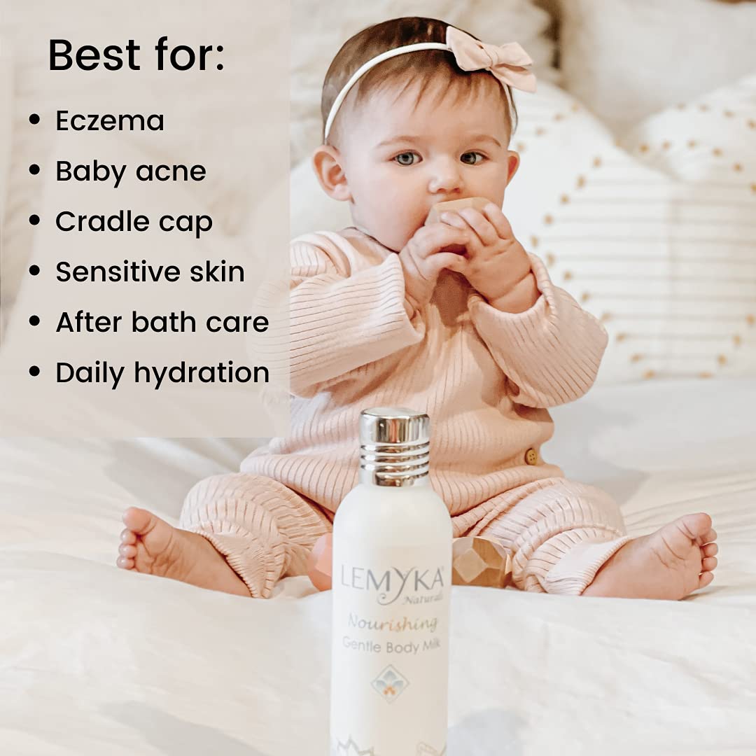 LEMYKA Eczema Body Cream — Lightweight, Non-Greasy Hydration for Sensitive Skin (8.3 oz)