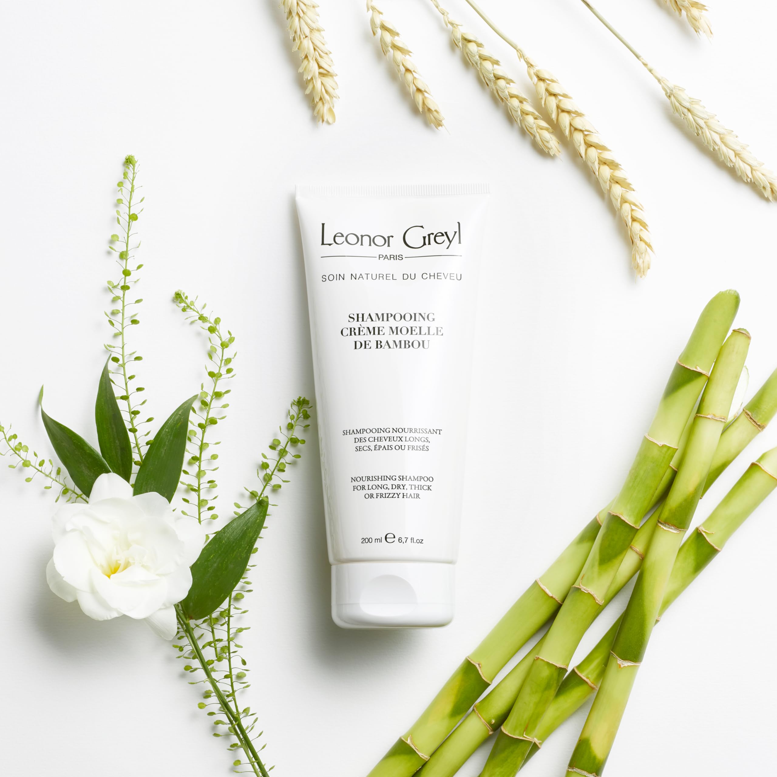 Leonor Greyl Bamboo Extract Cream Shampoo Paris – Hydrating Anti-Frizz for Long, Dry Hair (6.7 fl oz)