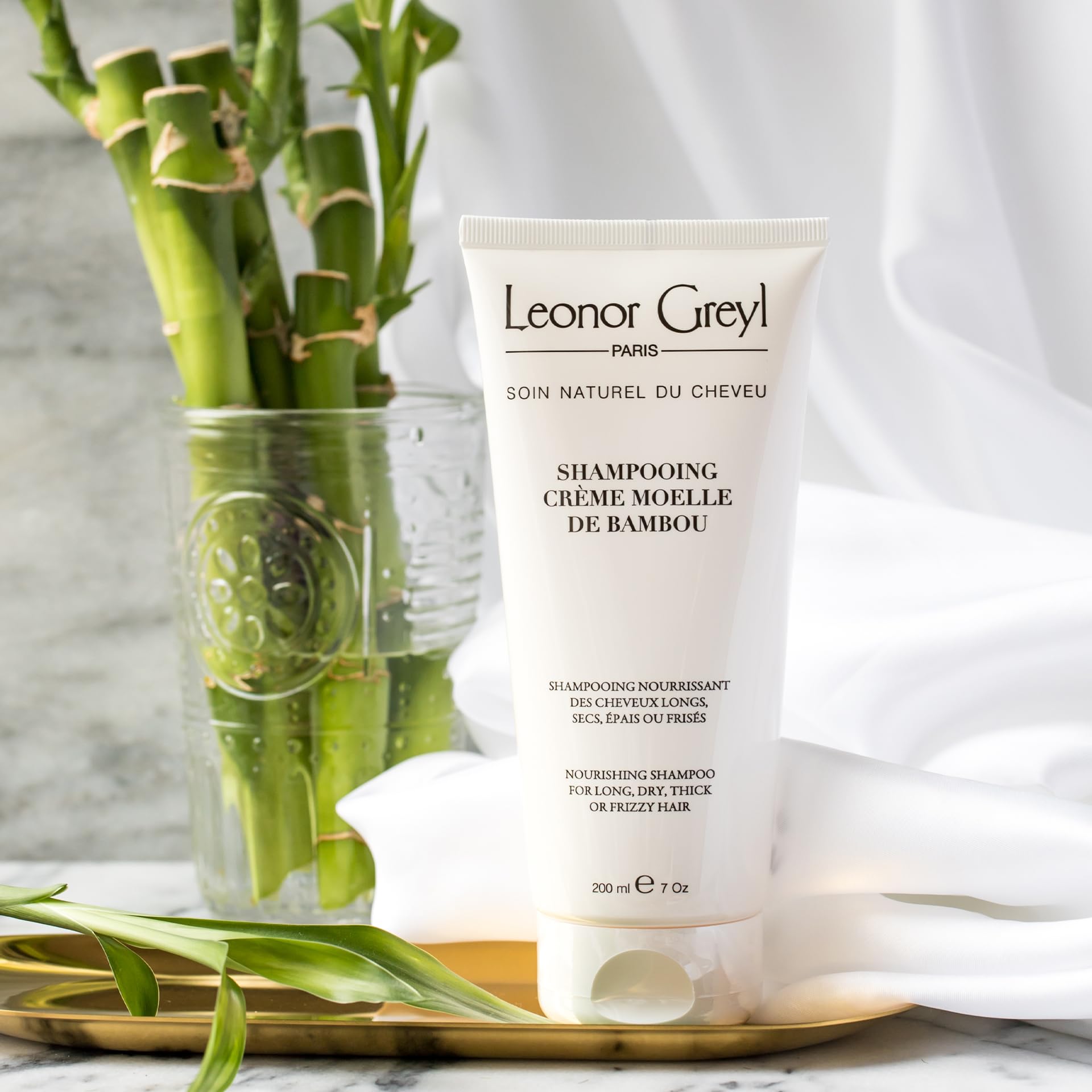 Leonor Greyl Bamboo Extract Cream Shampoo Paris – Hydrating Anti-Frizz for Long, Dry Hair (6.7 fl oz)
