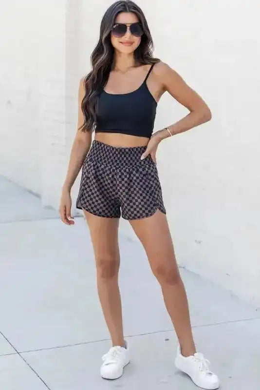Women's High Waist Athletic Shorts