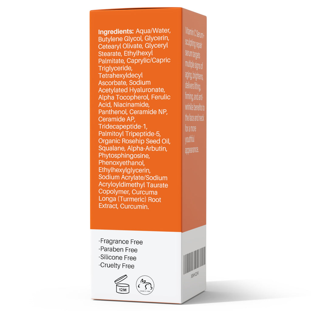 LeVaye Vitamin C Serum – 15% Vitamin C with Ferulic Acid, Niacinamide & Hyaluronic Acid