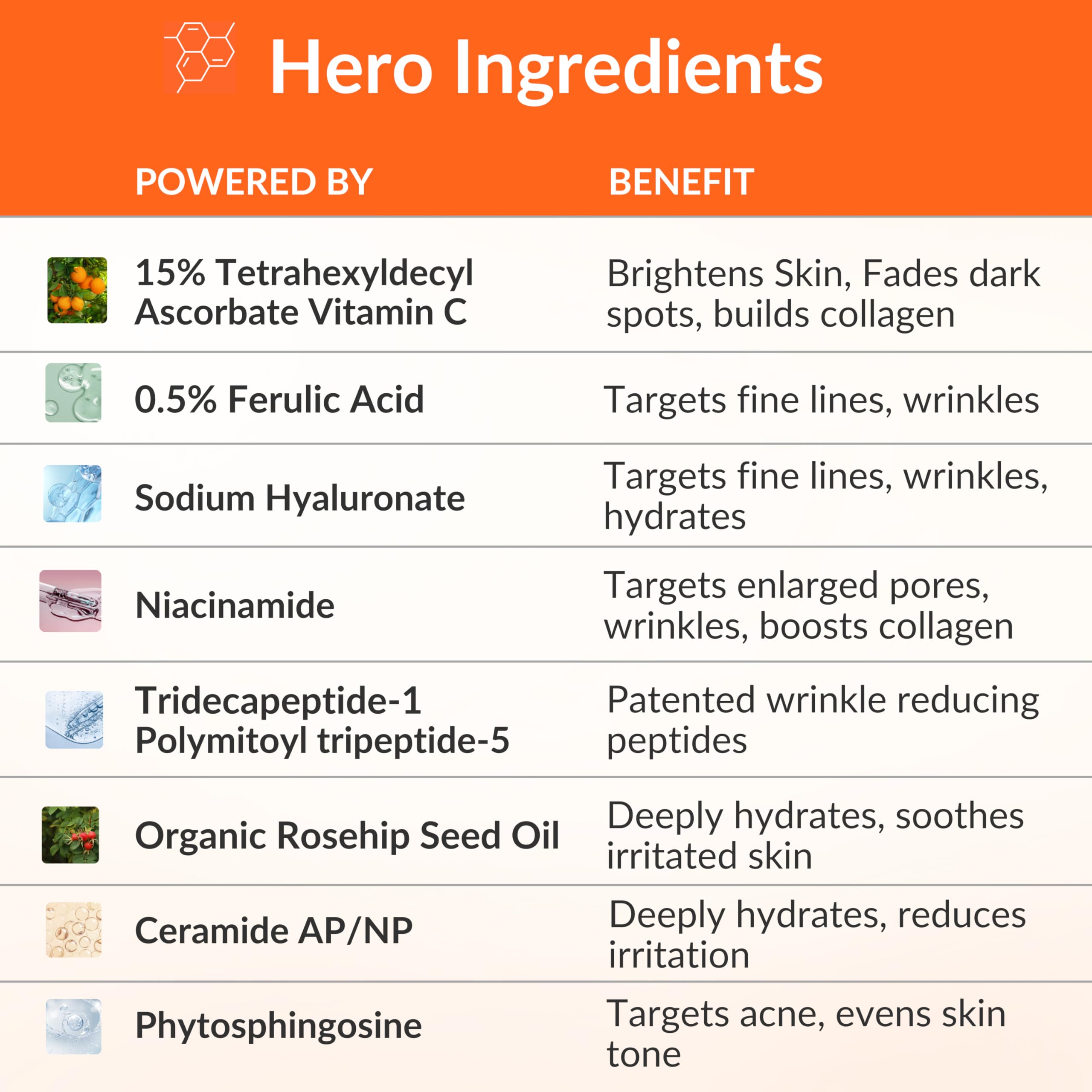 LeVaye Vitamin C Serum – 15% Vitamin C with Ferulic Acid, Niacinamide & Hyaluronic Acid