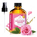 Leven Rose 24K Gold Rose Water Toner – Natural Moroccan Rosewater 4 oz