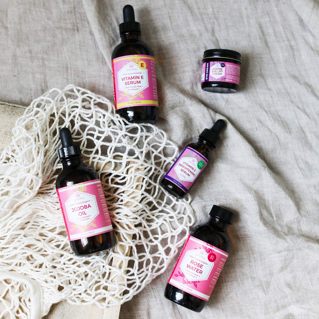 Leven Rose Vitamin E Oil Serum for Face & Skin - 4 oz Hydrating Multi-Use Oil