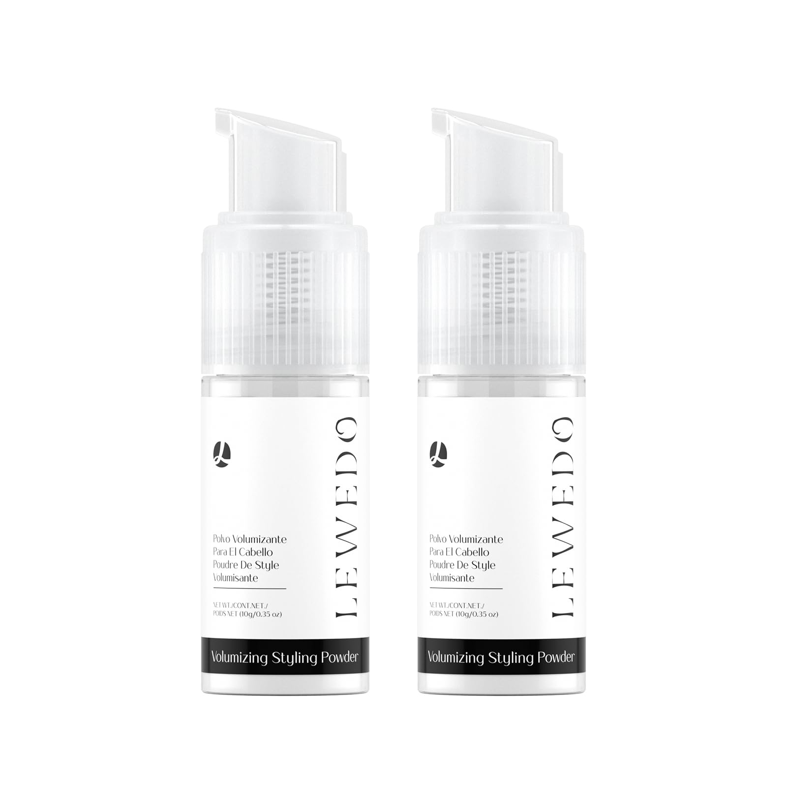 lewedo Volumizing Styling Powder – 10G Spray Bottle (2-Pack) for Natural Volume, Texture & Matte Oil Control