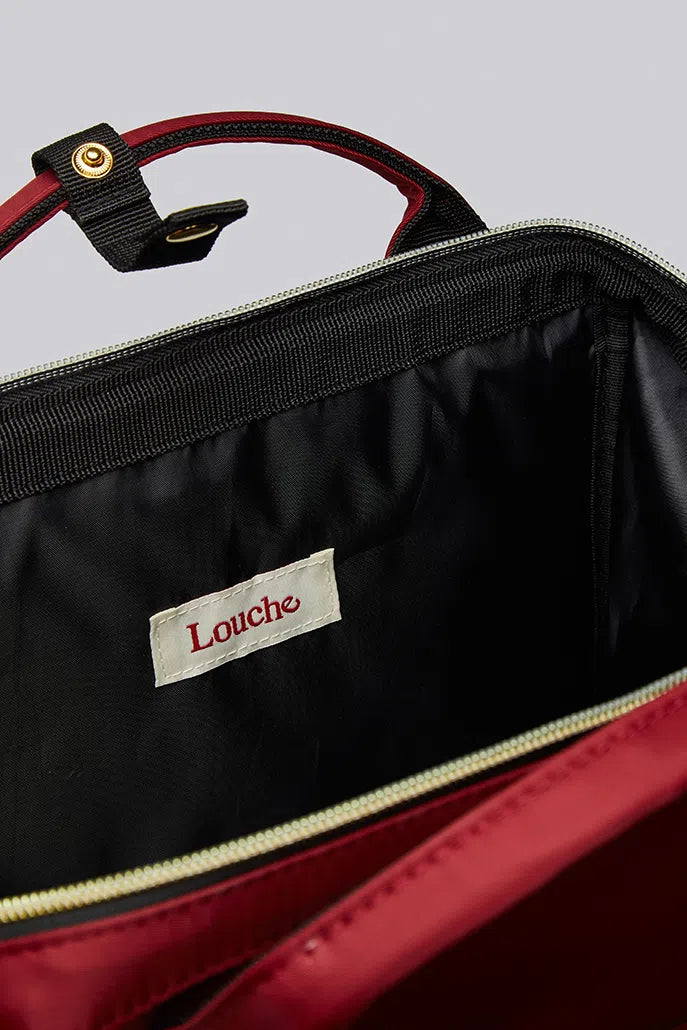 Louche Lexi Framed Backpack Burgundy
