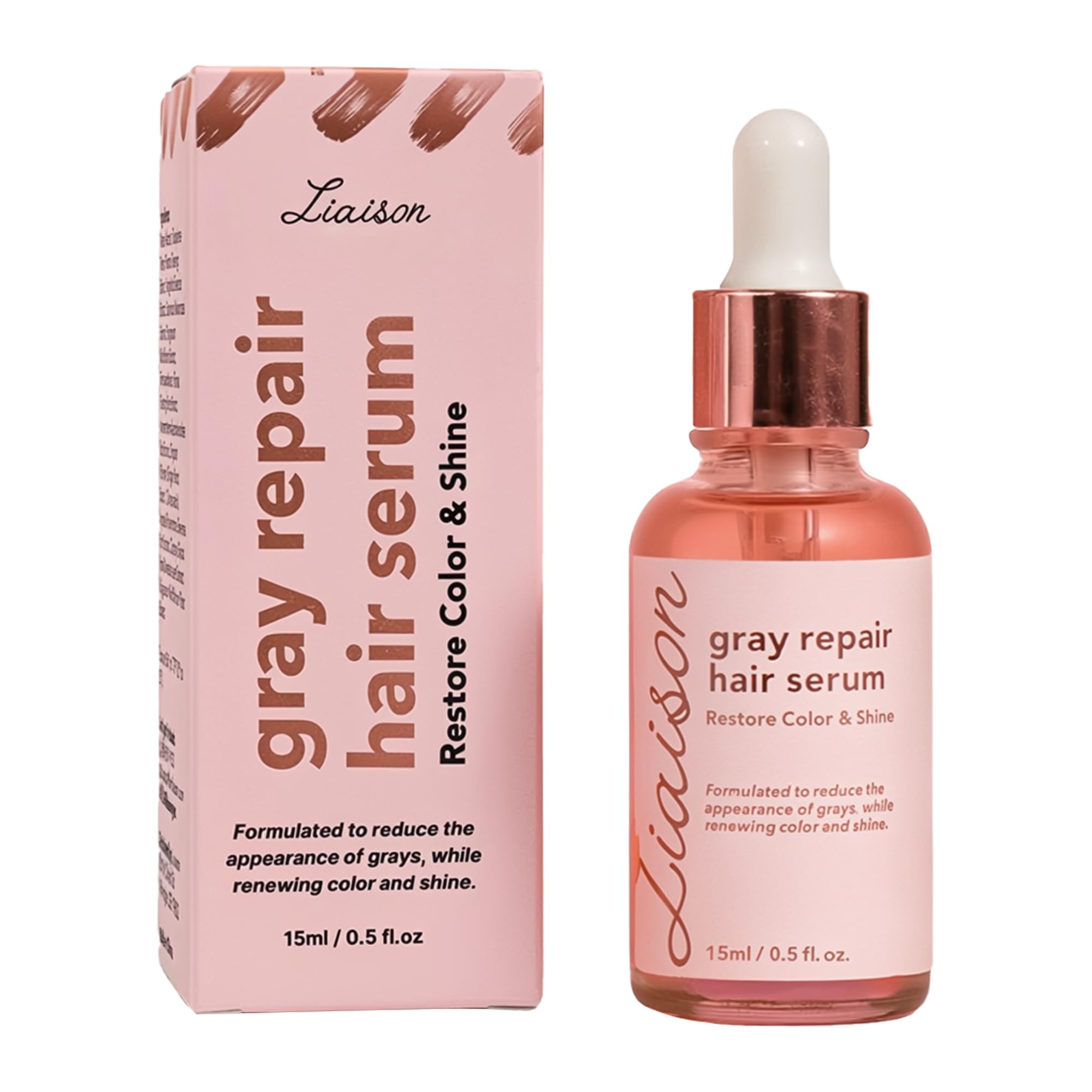 Liaison Gray Repair Hair Serum – Restore Color & Shine with Ginger & Angelica (15ml)