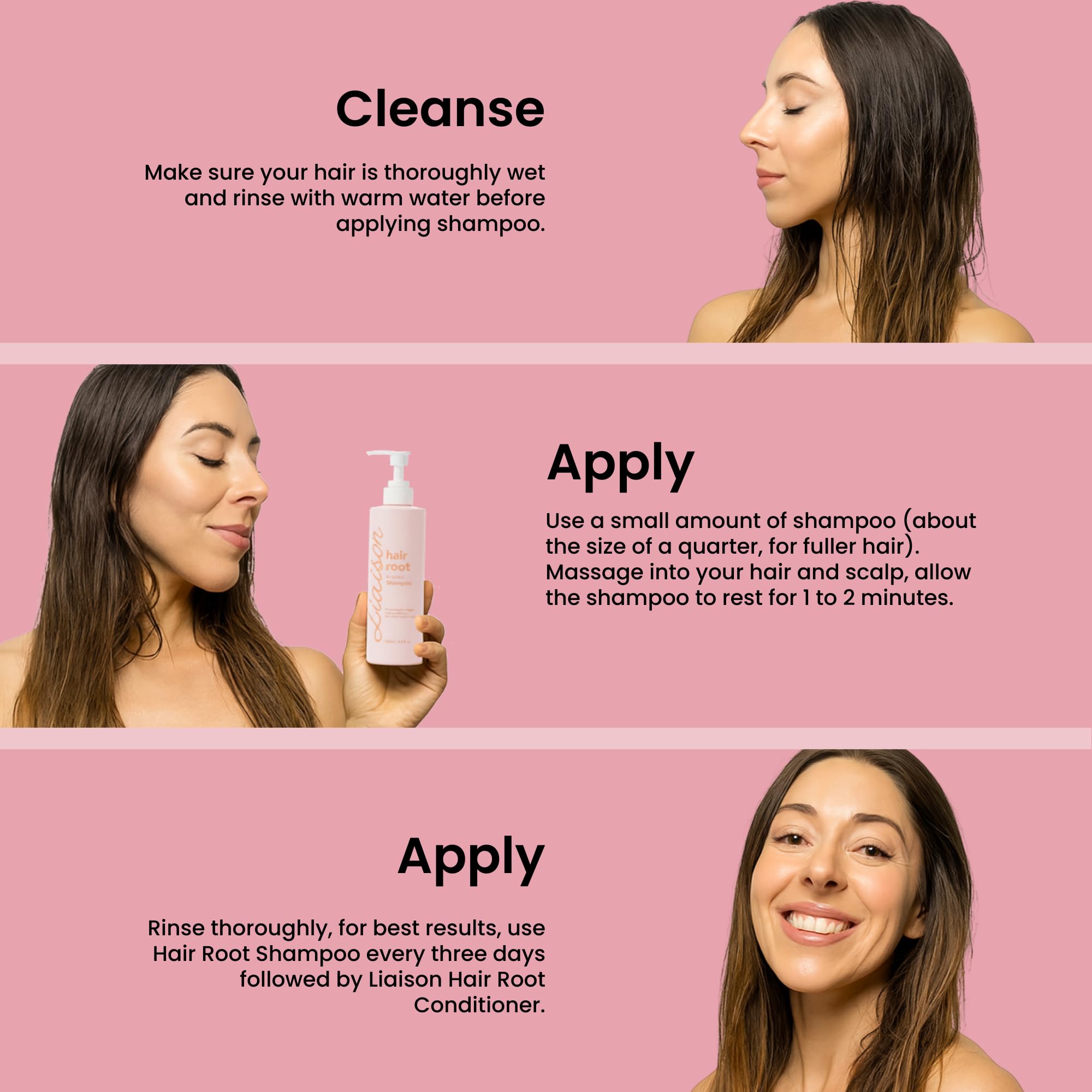 Liaison Hair Bond Shampoo with Sea Buckthorn, Olive & Peppermint Oil – Nourish, Hydrate, and Support Healthier-Looking Hair (1 Pack)