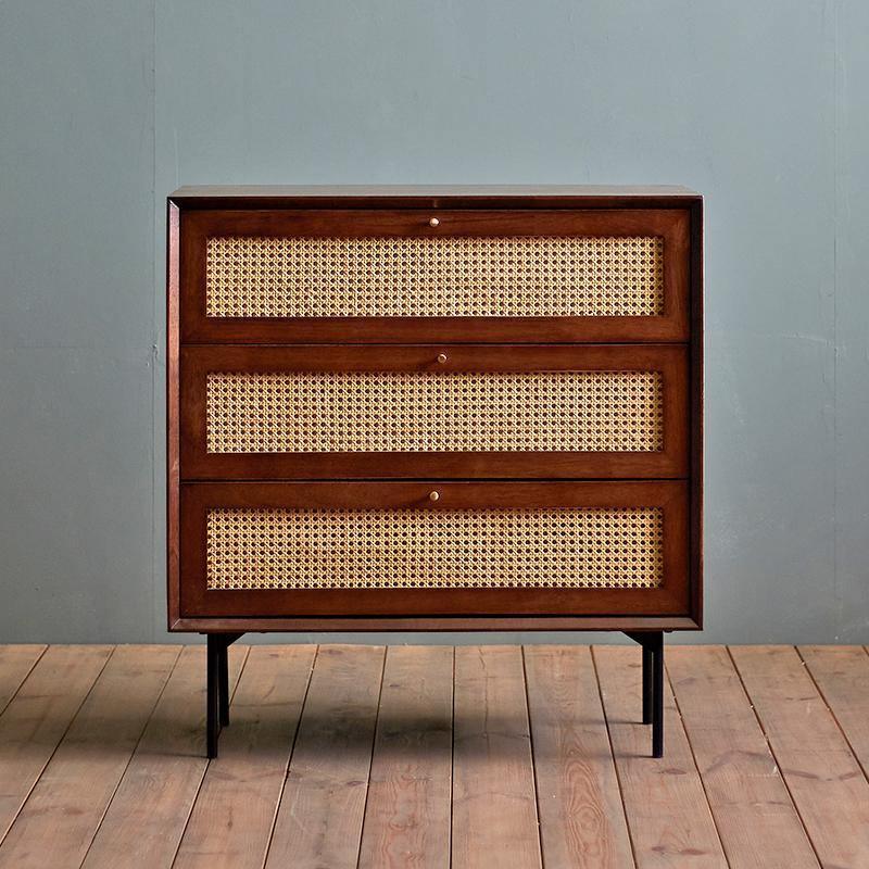 Xavier Sideboard, Side Cabinet, Rattan