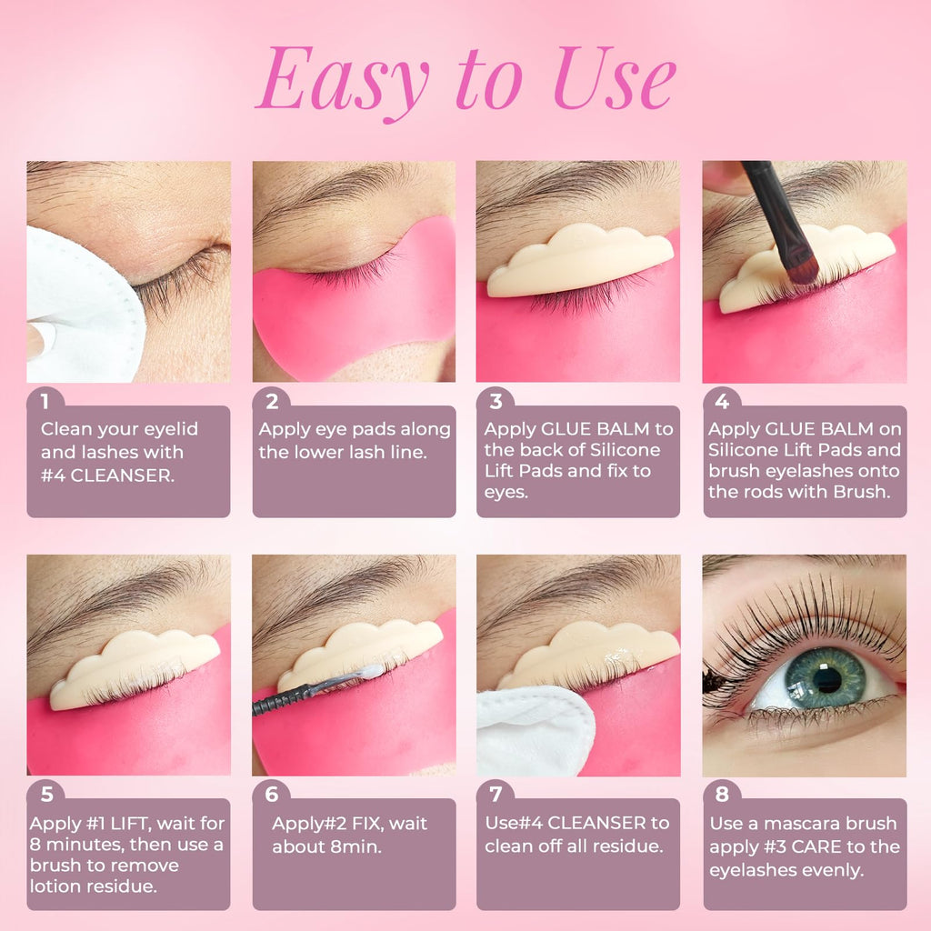 Libeauty Lash Lift Kit with Upgraded Glue Balm — Salon-Quality Lash & Brow Kit