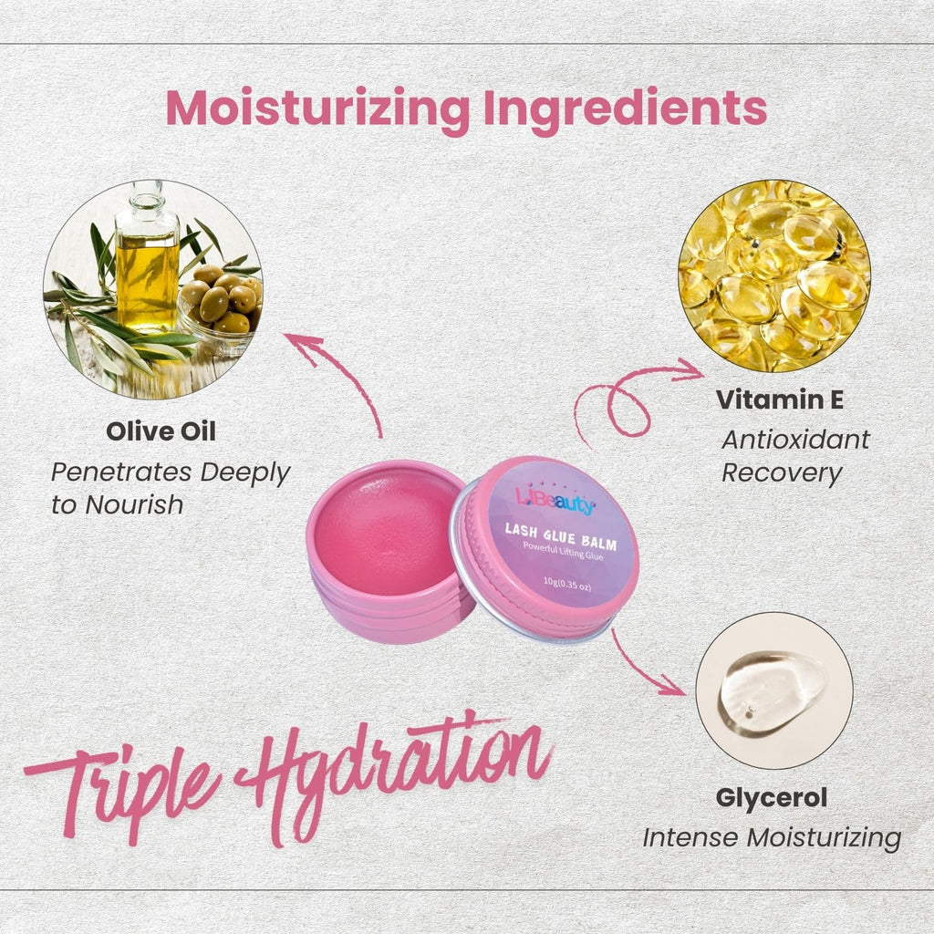 Libeauty Lash Lift Glue Balm – Non-Drying Water-Soluble Adhesive for Lash Lifts & Brow Lamination