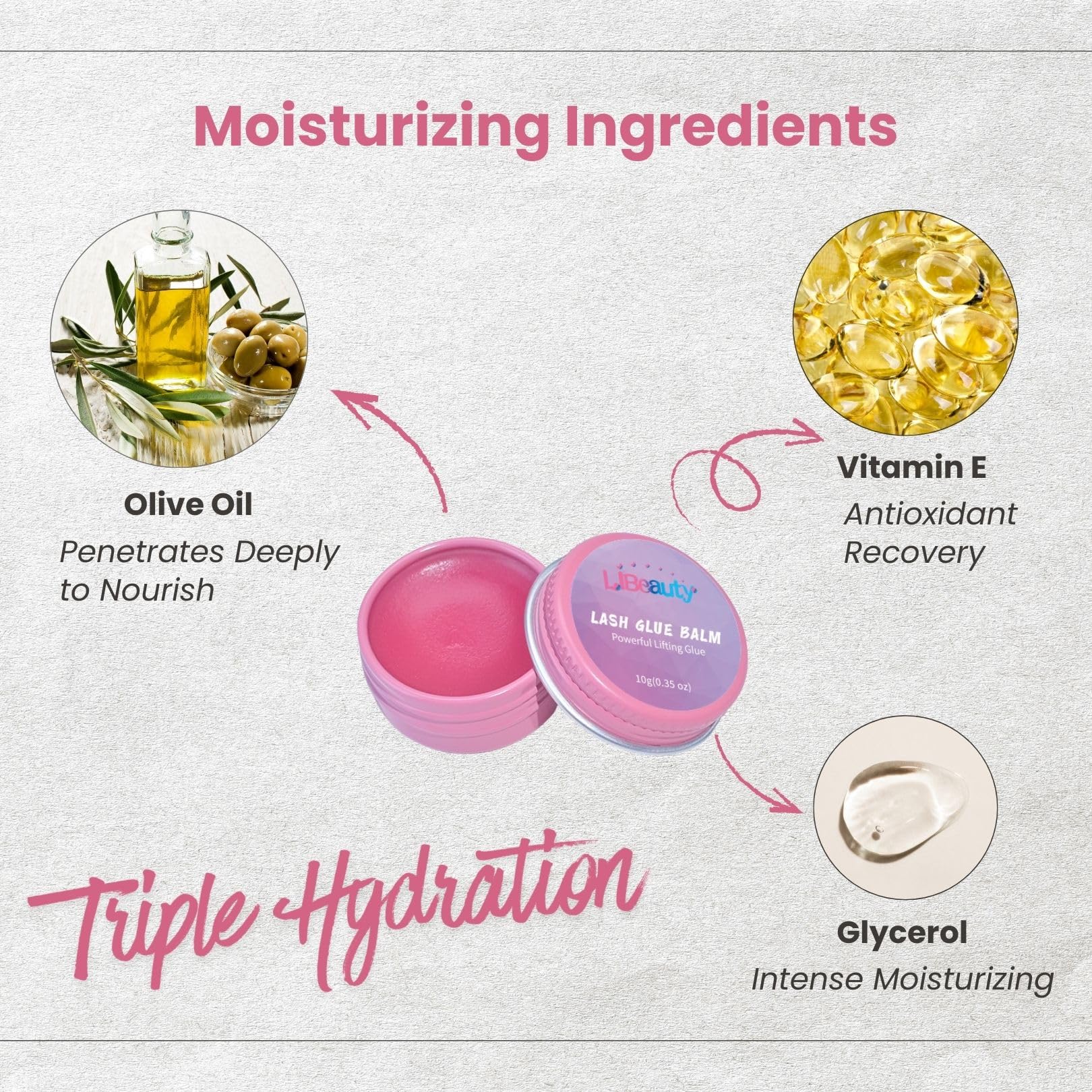 Libeauty Lash Lift Glue Balm – Non-Drying Water-Soluble Adhesive for Lash Lifts & Brow Lamination