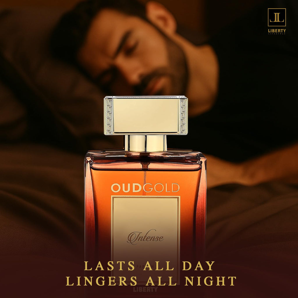 Liberty Luxury OudGold Intense Parfum for Men – Long-Lasting Woody Scent, 100ml
