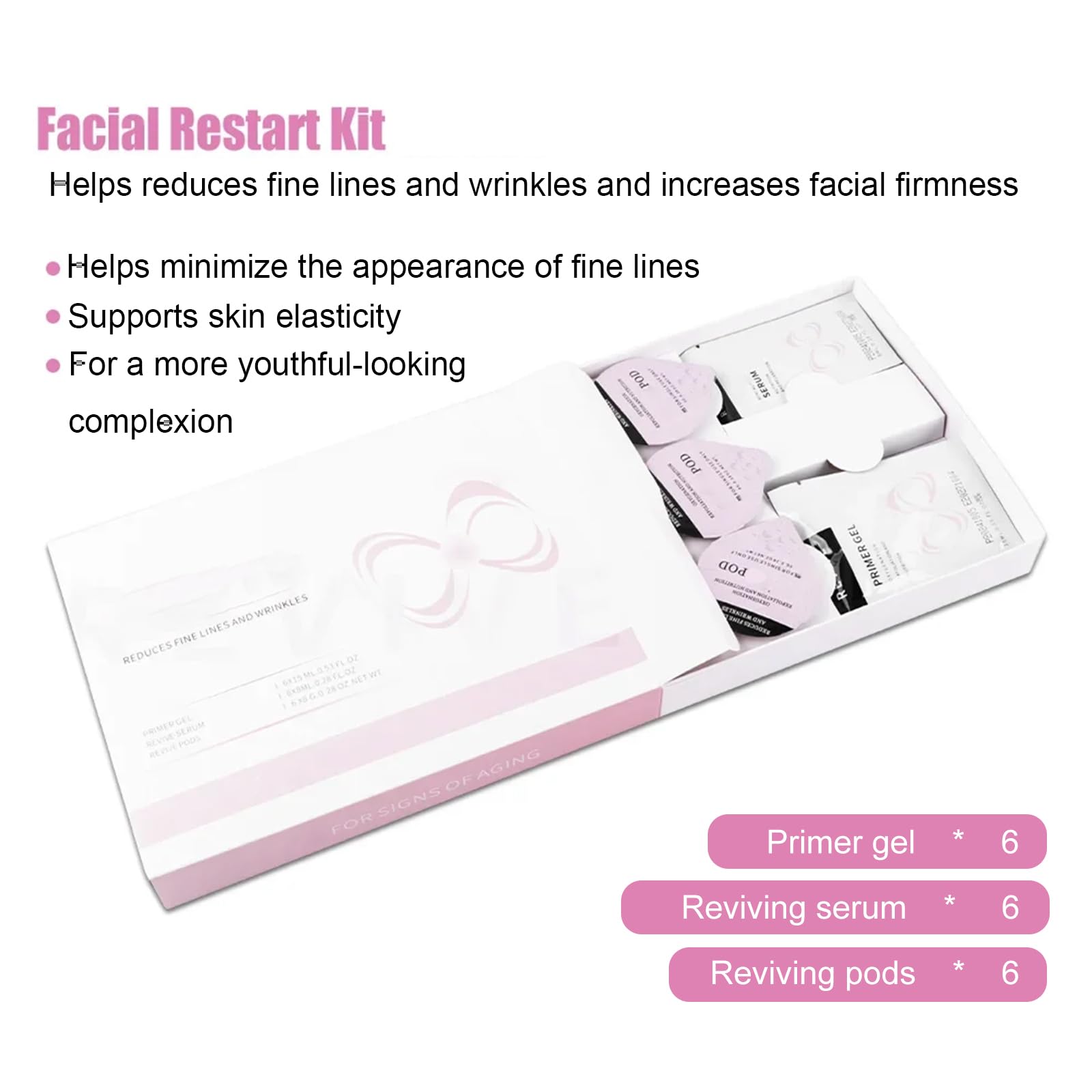 LieaKon Oxygen Bubble Refill Kit (5 Sets) – 30 Pods, Primer Gel & Serum for CO2 Facial Machine | Salon & Home Spa
