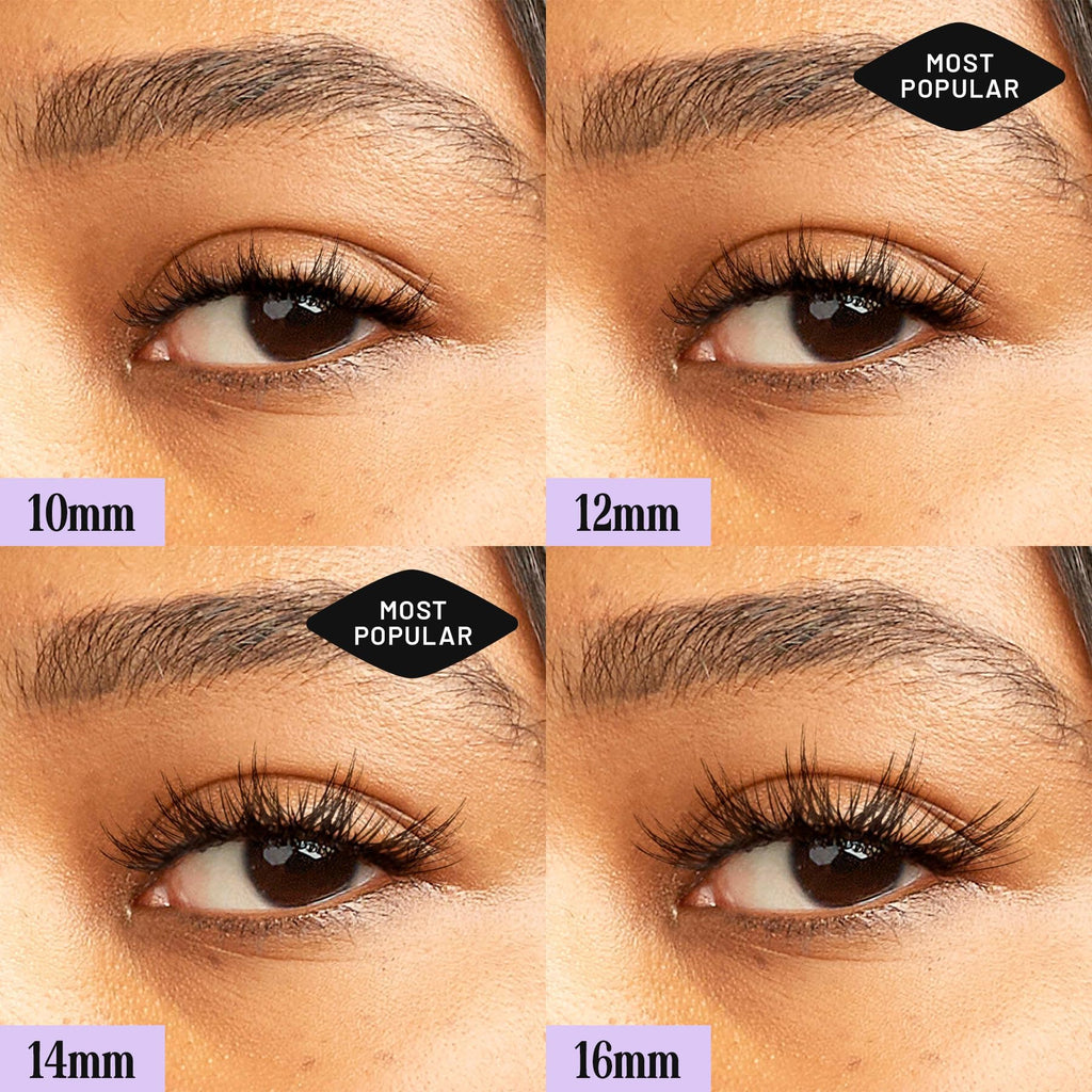 Lilac St - Hollywood Glamorous Faux Eyelash Clusters (14mm) - Lightweight & Fluttery 10-Day Wear