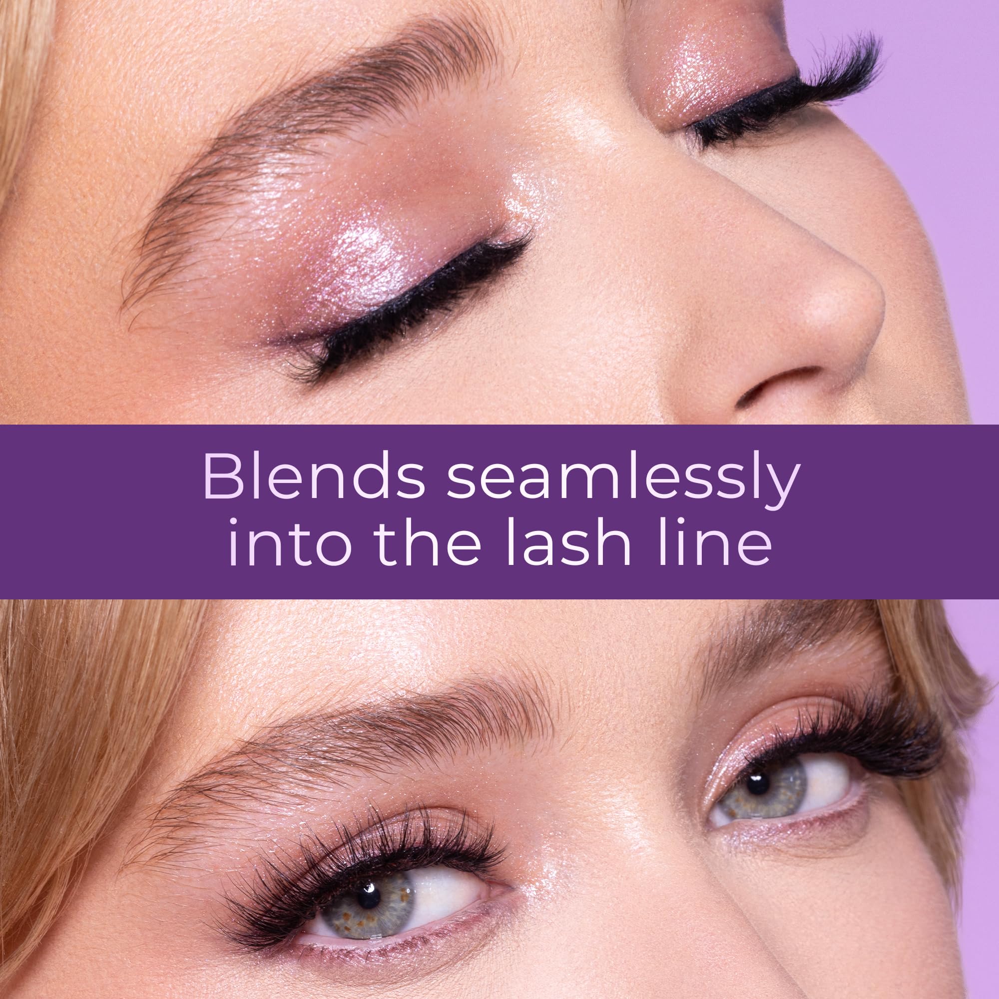 Lilly Lashes Sheer Band 15mm Passionate – Invisible Clear Band Mink Lashes, Reusable Up to 20x